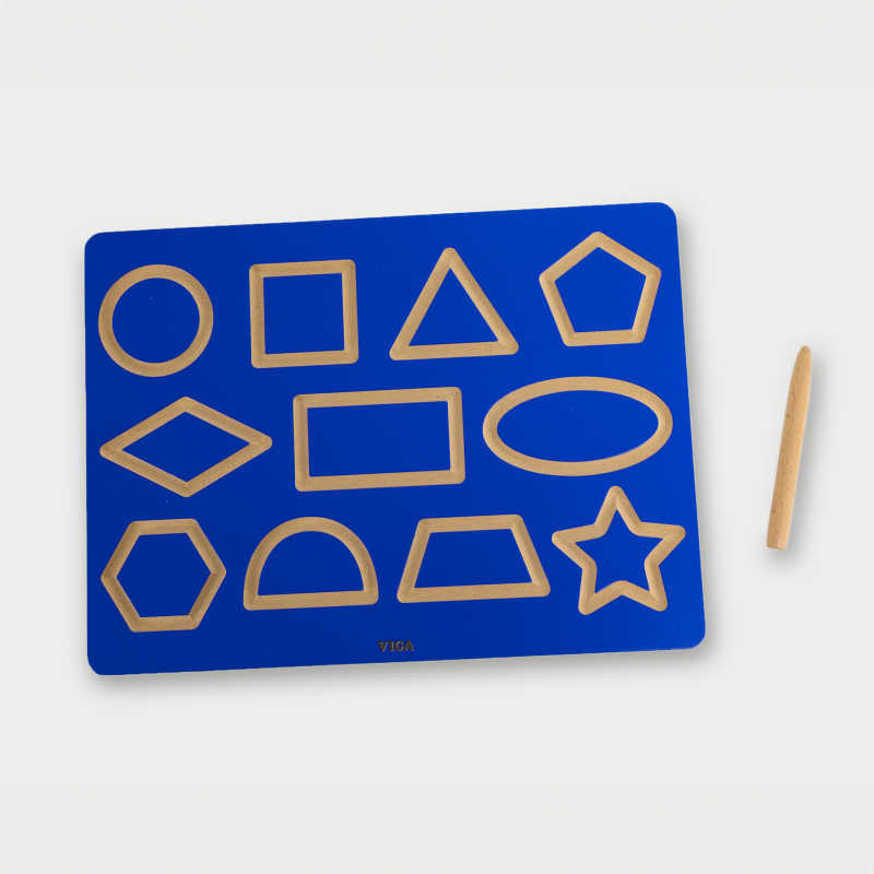 Viga Toys Tablica Grafomotoryczna Kształty Nauka Pisania – Idealna zabawa dla najmłodszych