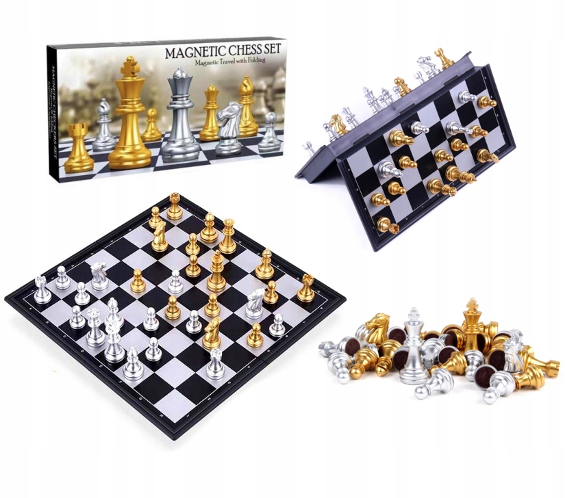 Szachy magnetyczne D43353 55957 – Elegancka gra dla każdego
