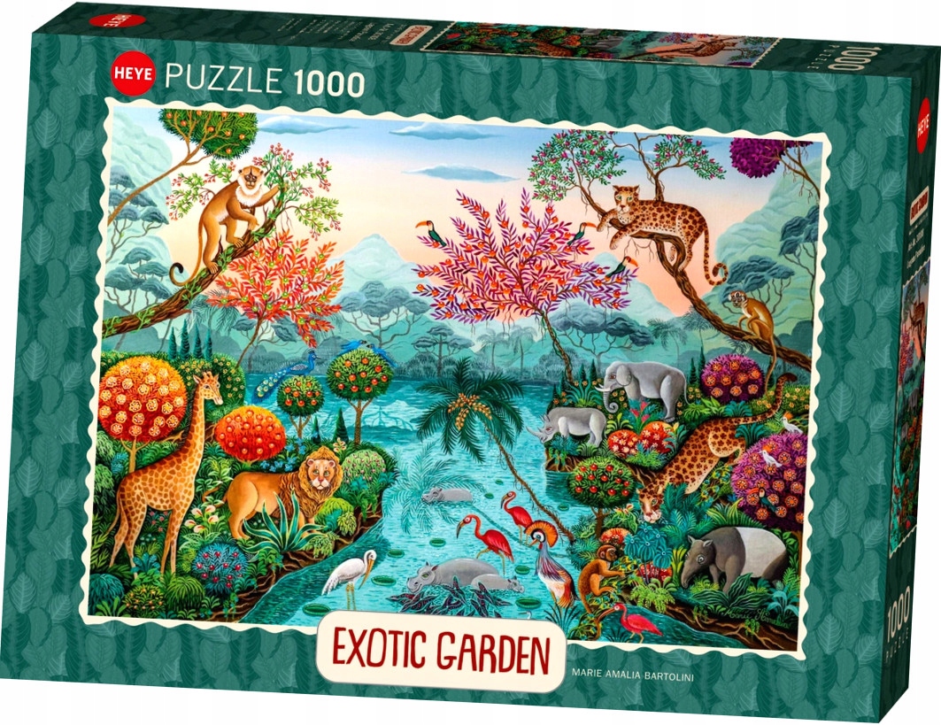 Puzzle 1000 Egzotyczny ogród, Raj – Odkryj piękno egzotycznych krajobrazów