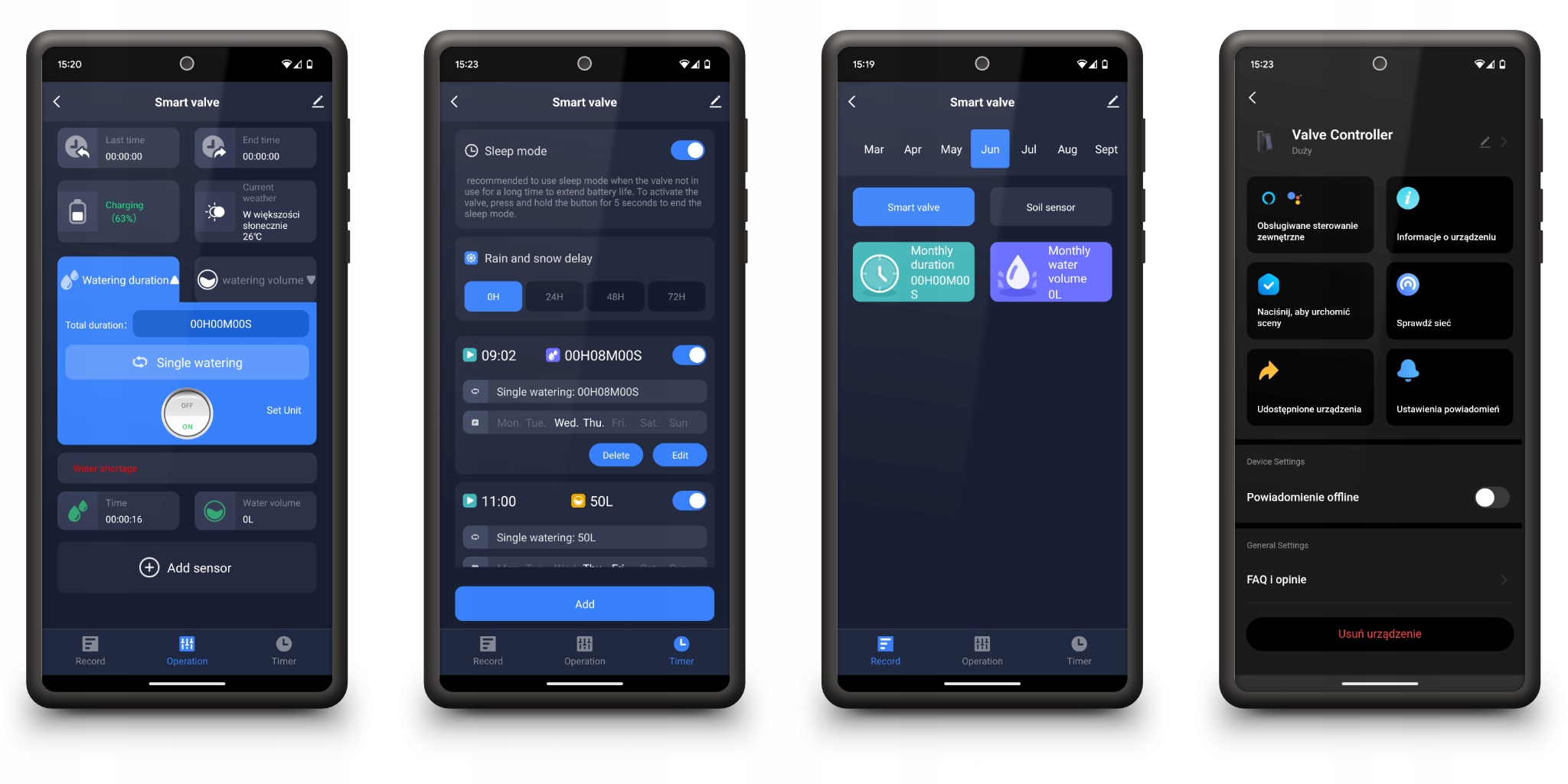 Aplikacja do automatyzacji pracy zaworu QT-08W