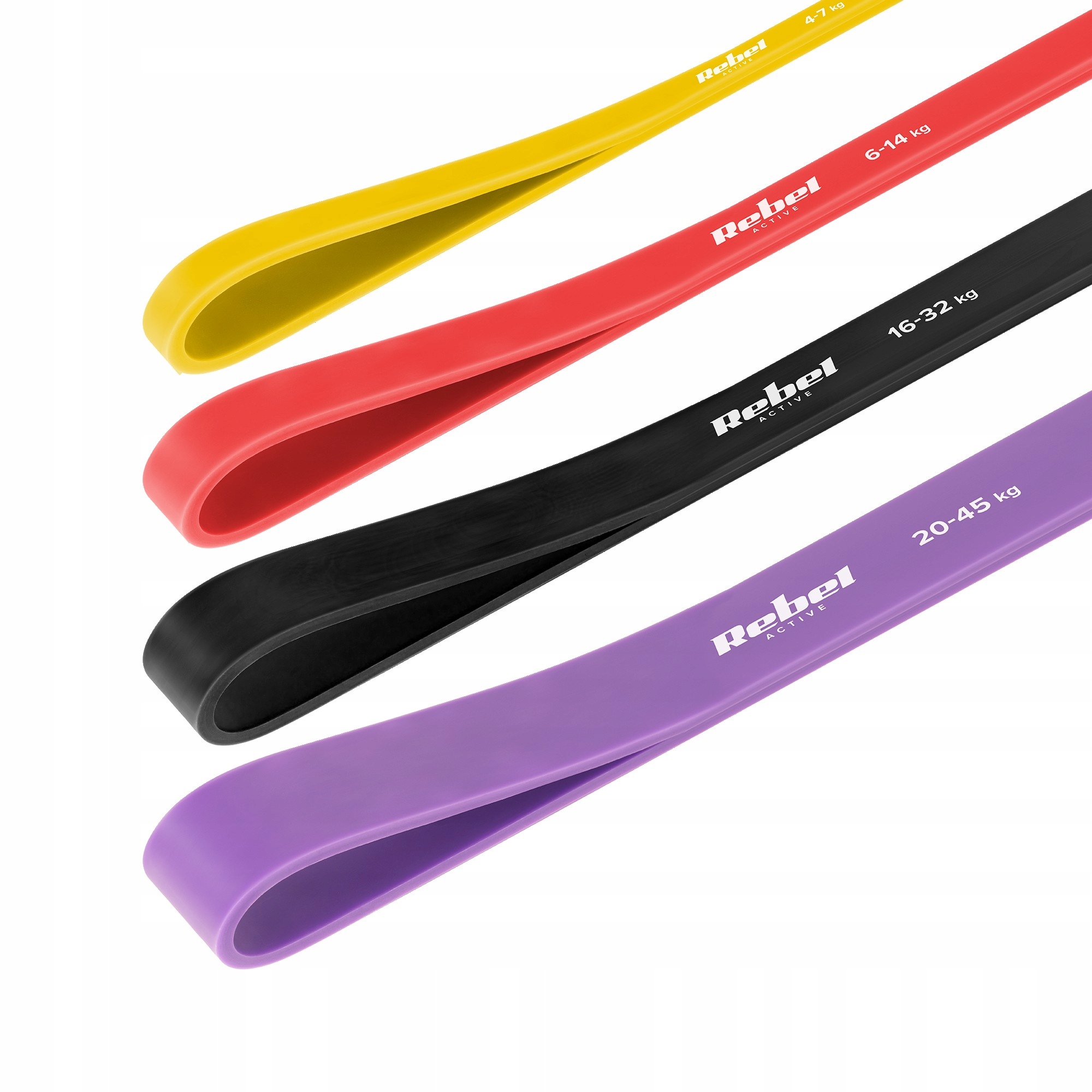 Zestaw gum do ćwiczeń TPE - Power Band PT-S7, 4-82 kg – Idealny wybór dla każdego sportowca