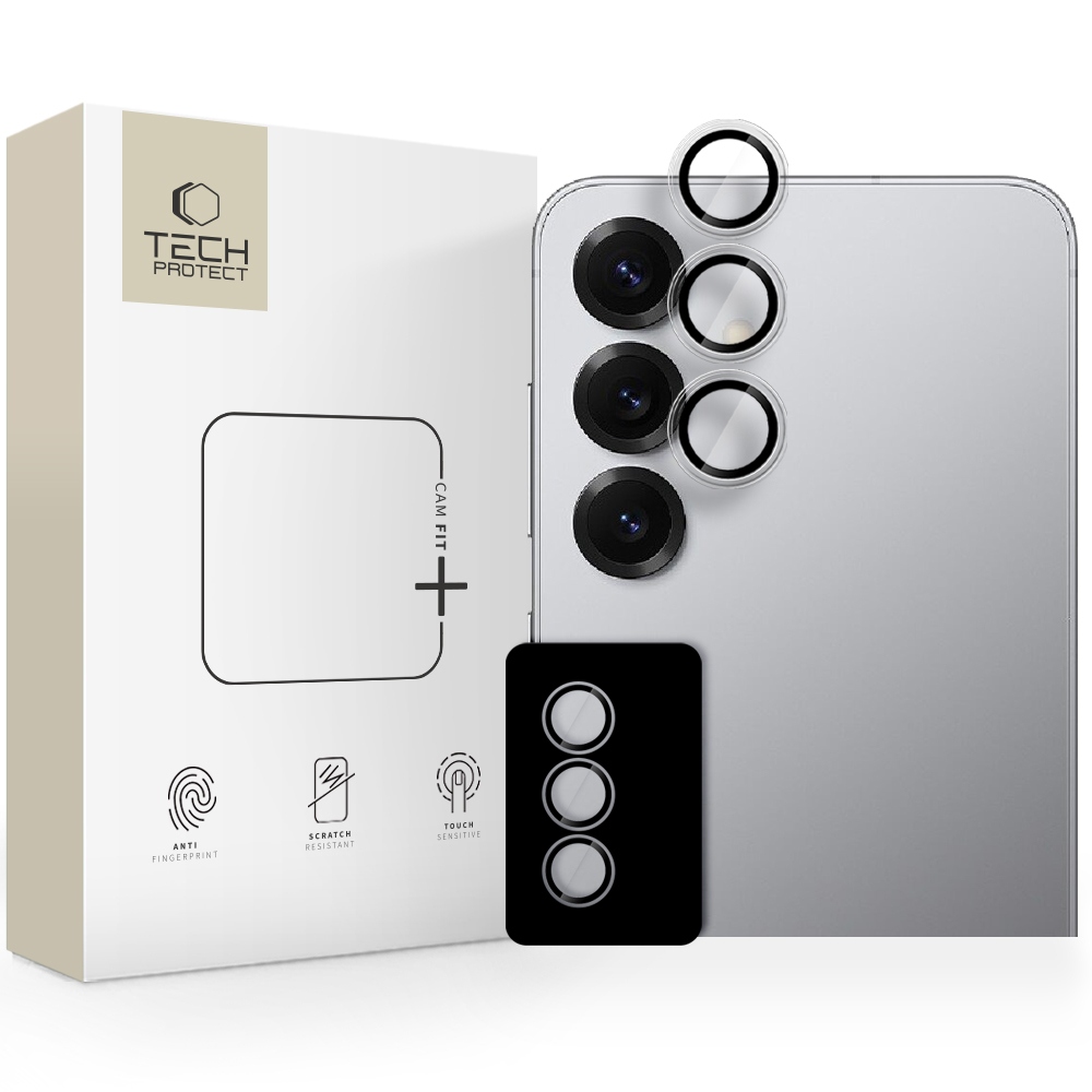 Osłona aparatu Tech-Protect Camring Fit+ Galaxy S25 FE Clear – Stylowa ochrona dla Twojego telefonu