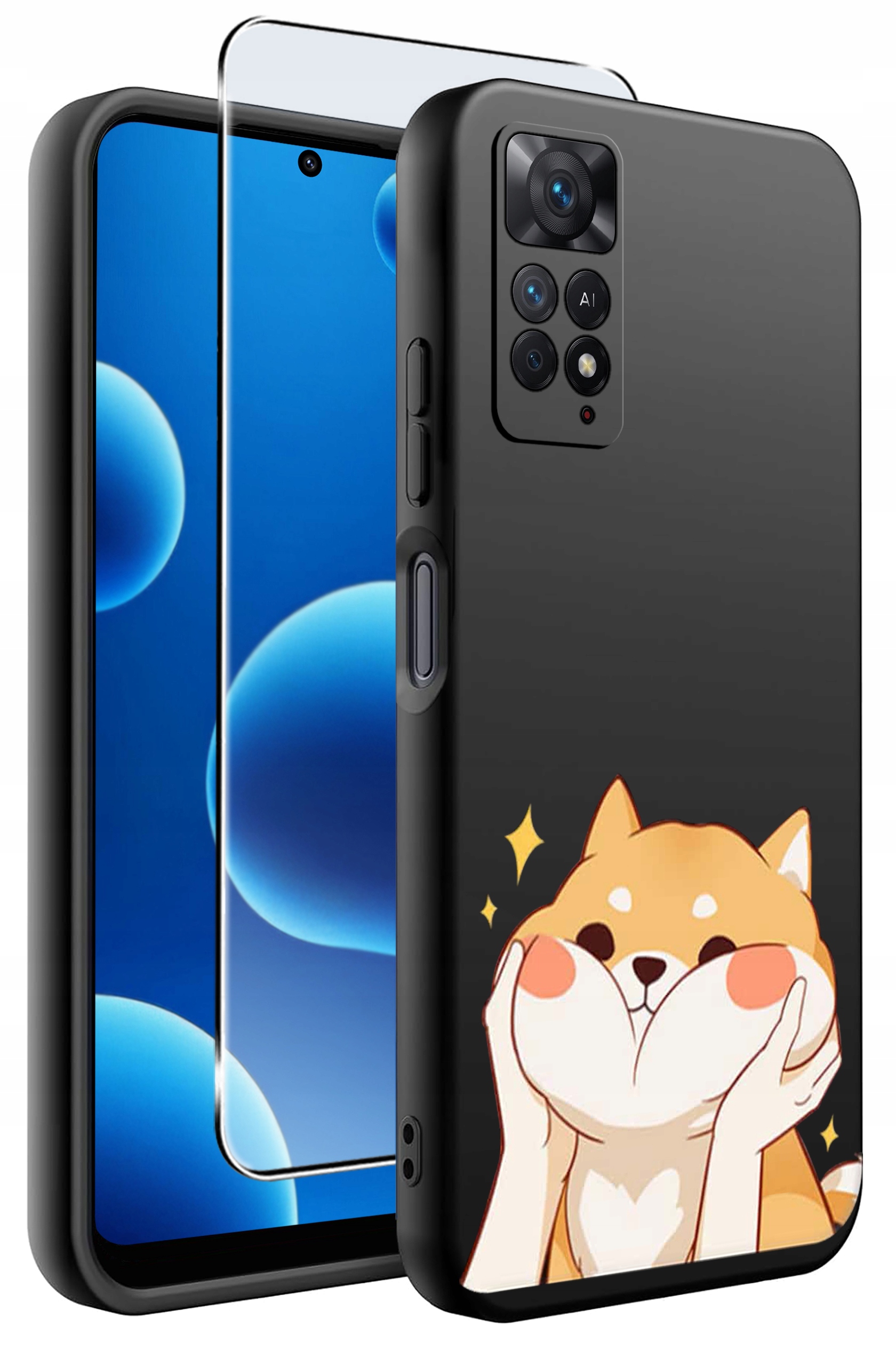 ETUI do Xiaomi Redmi Note 11 Pro SILIKONOWE MATT CASE + SZKŁO HARTOWANE 9H – Ochrona i styl w jednym
