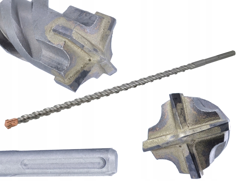 Rowkowany chwyt SDS MAX dla pewnego trzymania