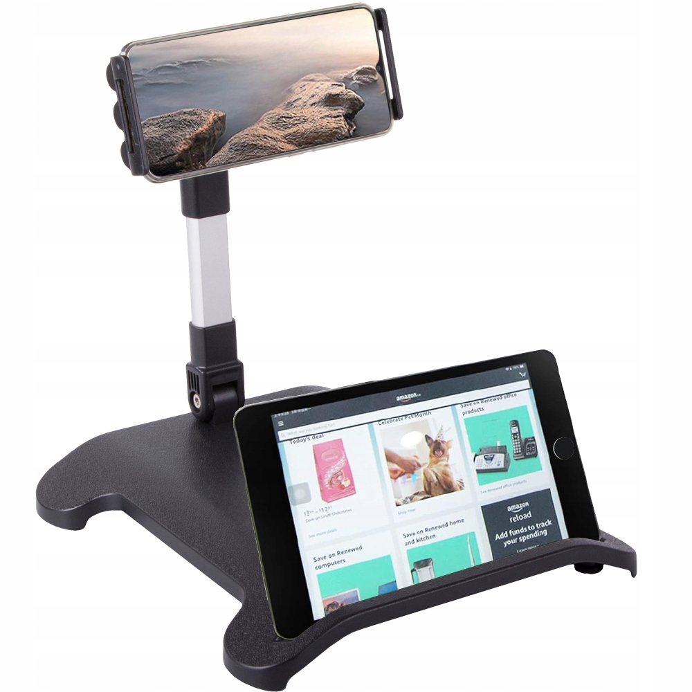 Podstawka stojak pod telefon na tablet uchwyt teleskopowy 2w1 – Idealne wsparcie dla Twojego urządzenia