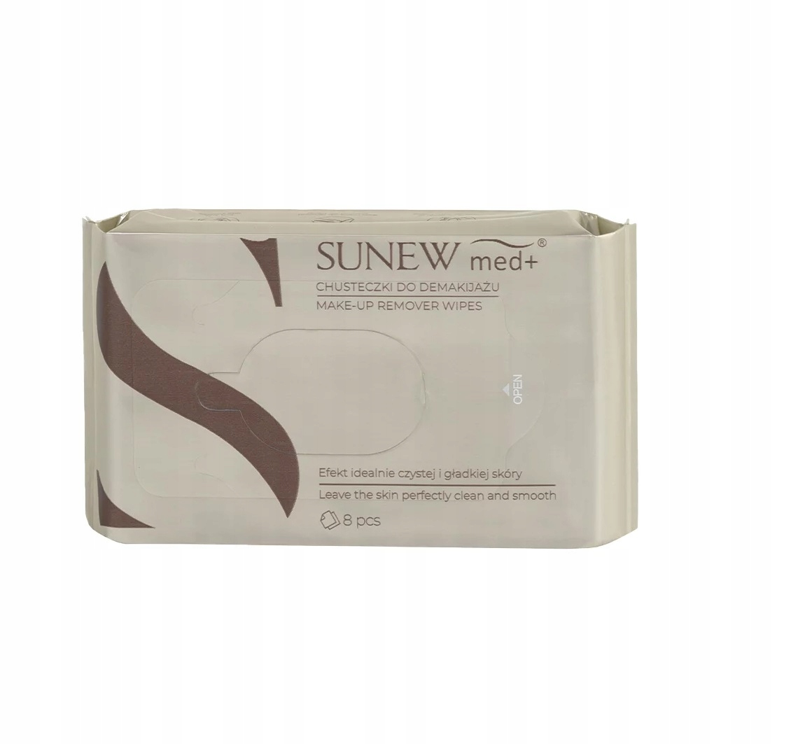 SunewMed+ Chusteczki do demakijażu 8 szt. – Skuteczne oczyszczanie w każdej sytuacji
