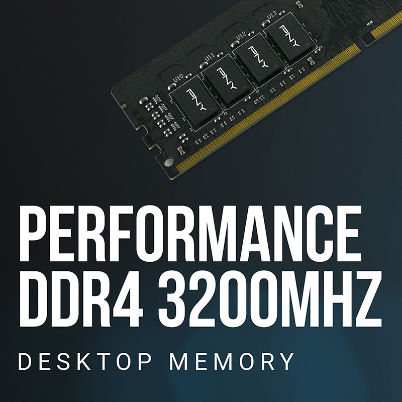 Pamięć RAM PNY Performance DDR4 16 GB 3200MHz CL22 (MD16GSD43200-TB) – Wydajność na najwyższym poziomie