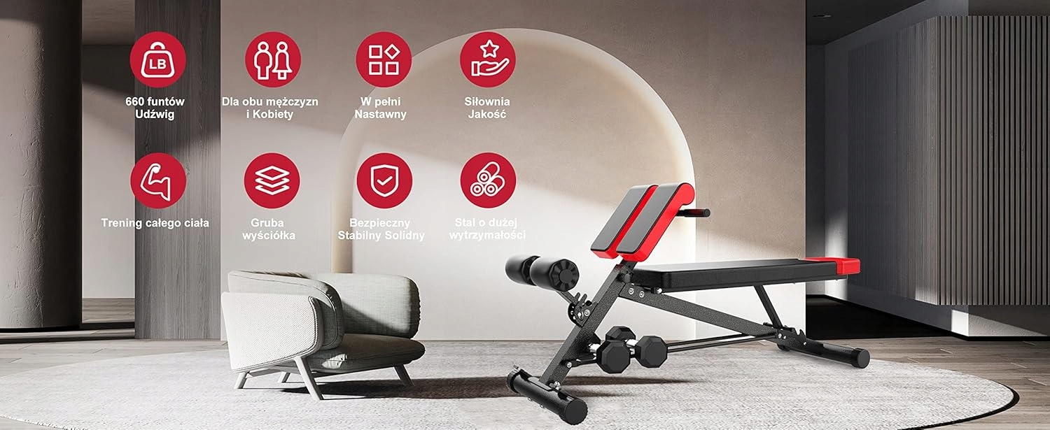 Regulowana konstrukcja dla wszechstronnych ćwiczeń