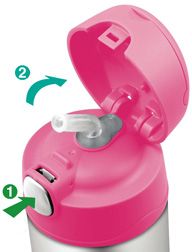 termosy dla dzieci - FUNtainer Thermos FUNtainer - Termosy dla dzieci - otwieranie