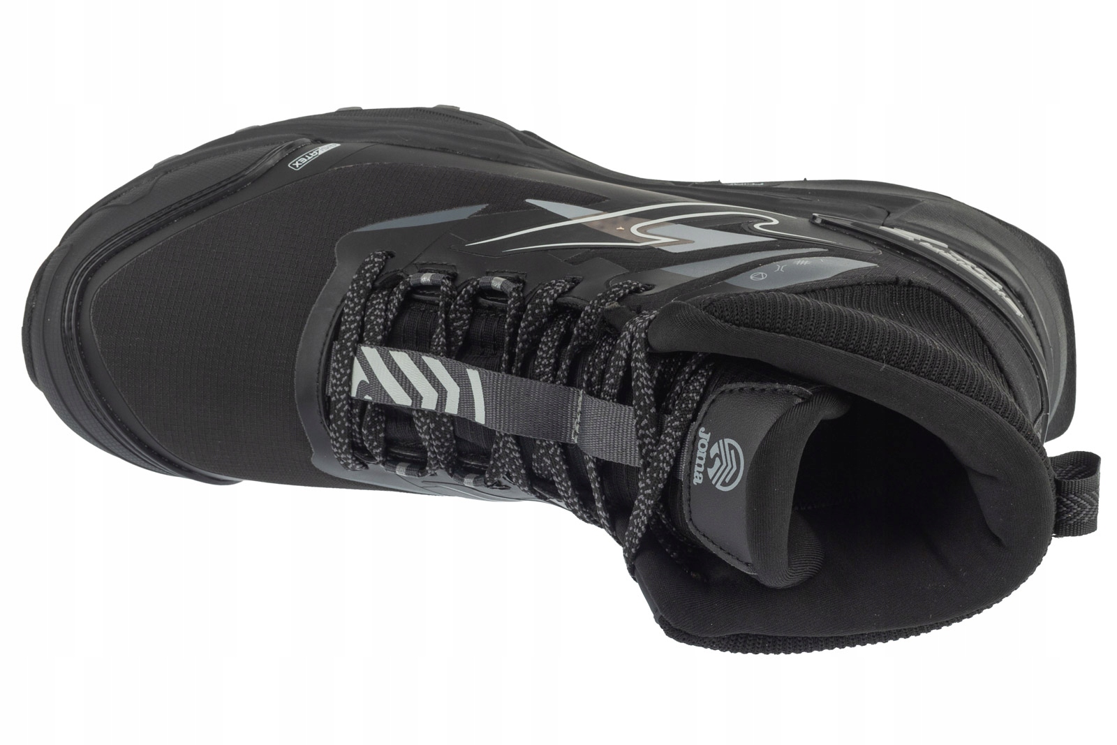 Stylowy design – Czarne buty bez wzoru