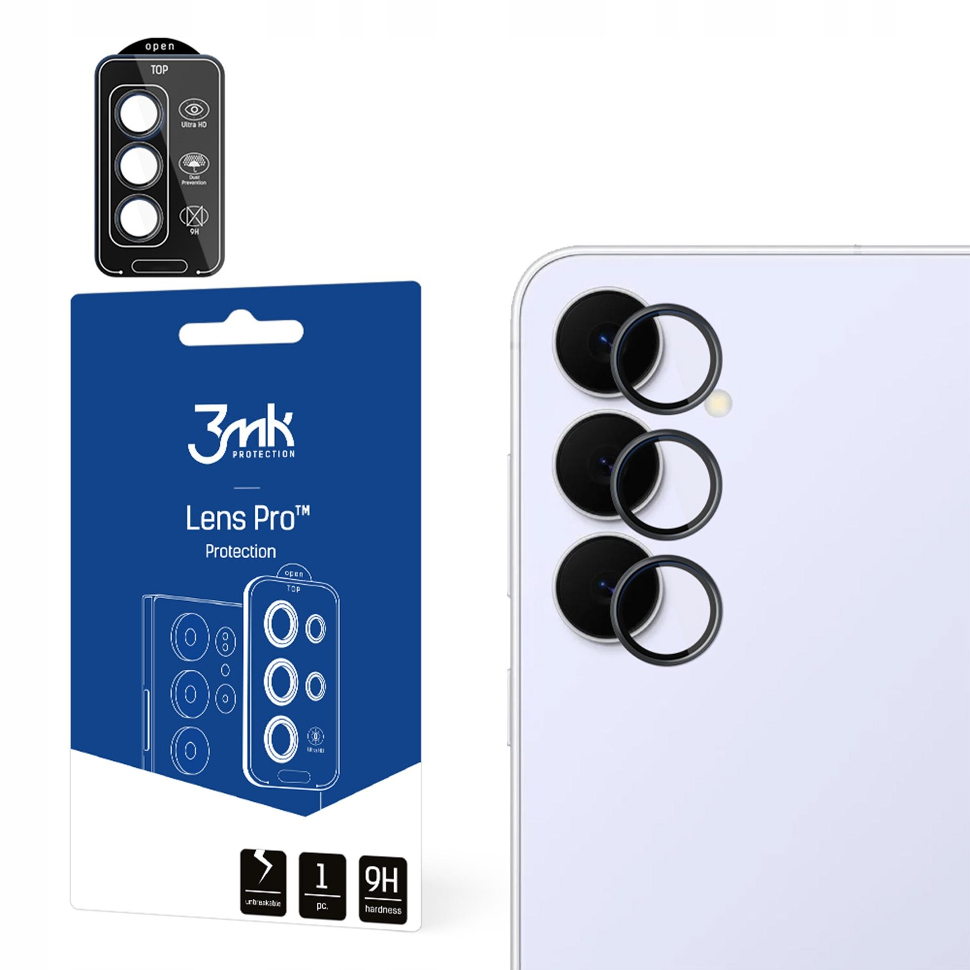 Samsung Galaxy S25 FE – Ochrona obiektywu z 3mk Lens Protection Pro Black