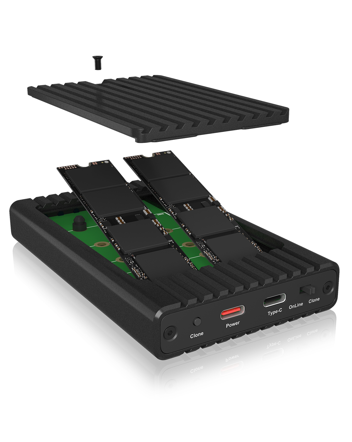Stacja dokująca Icy Box IB-2817MCL-C31 – Klonowanie i rozszerzenie pamięci SSD