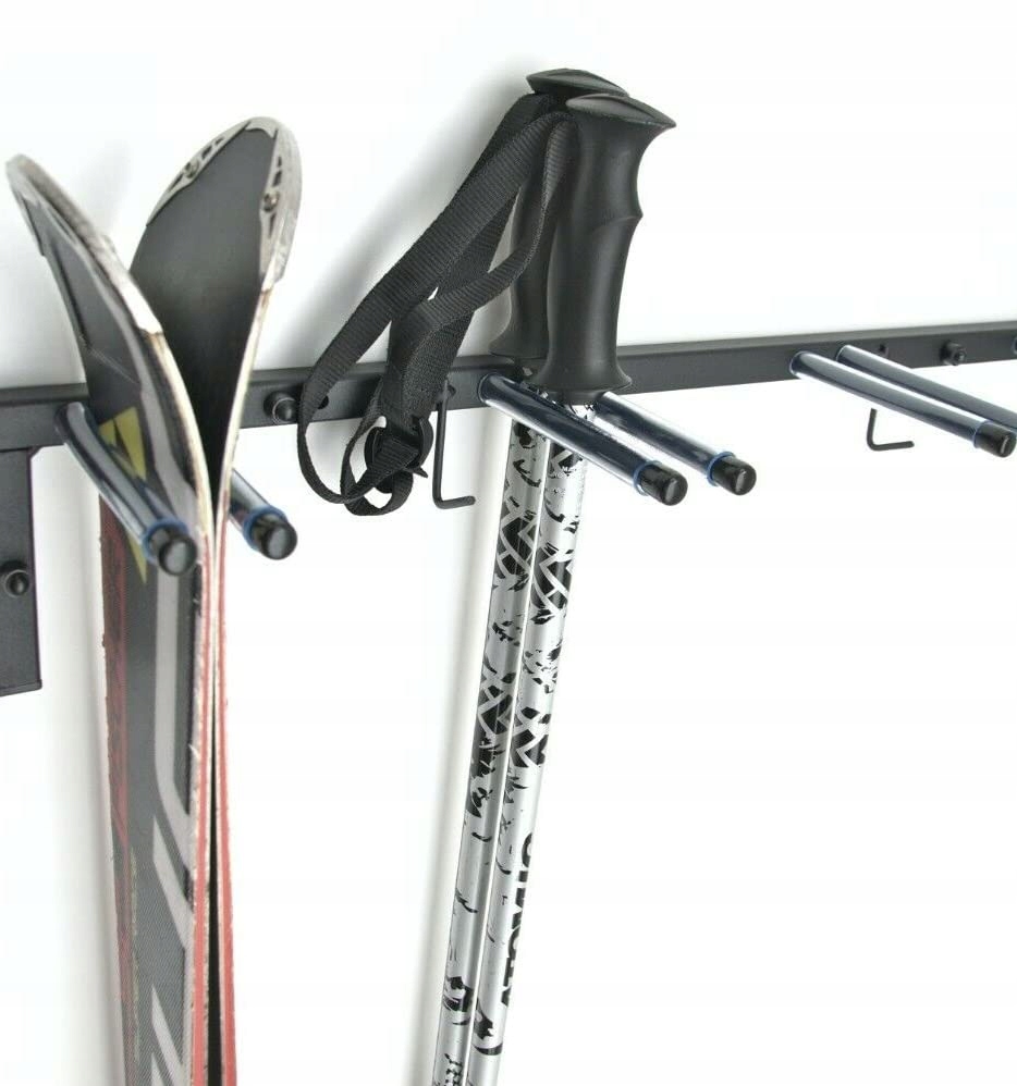 QLS WIESZAK NA NARTY KIJKI NORDIC WALKING METALOWY S3 – Idealne rozwiązanie do przechowywania