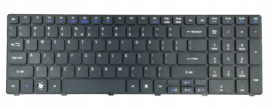 Klawiatura QWERTY US w eleganckim czarnym kolorze