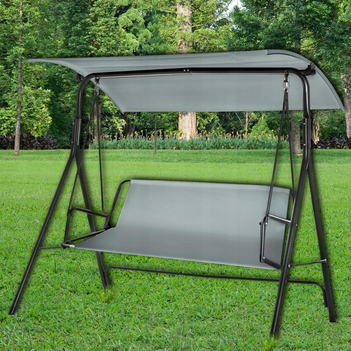 Huśtawka ogrodowa wolnostojąca MEMFLOW 114 x 93cm – Idealne miejsce do relaksu w ogrodzie