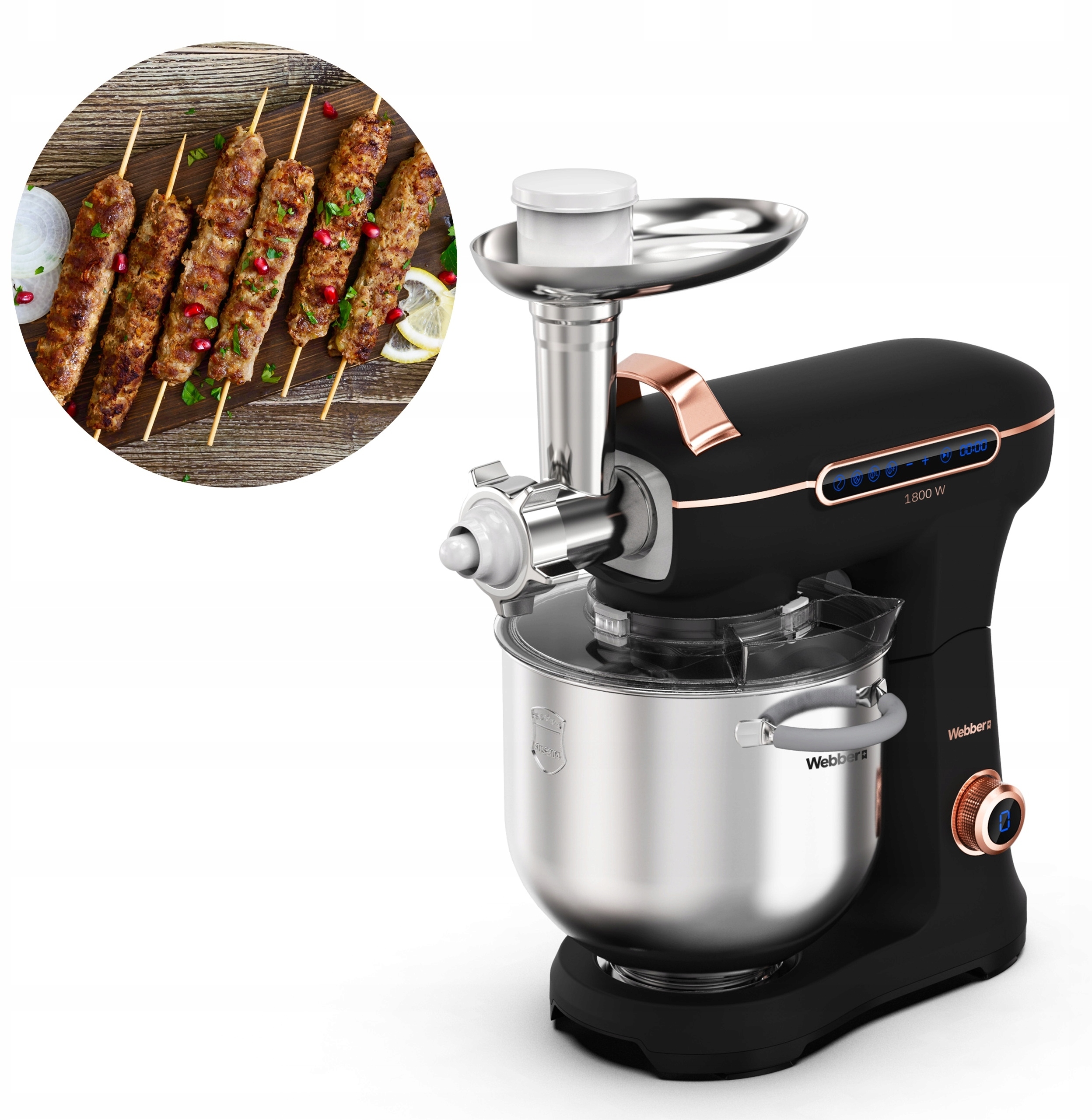 Dwie pojemne misy – 7L i 5,5L dla większej wygody