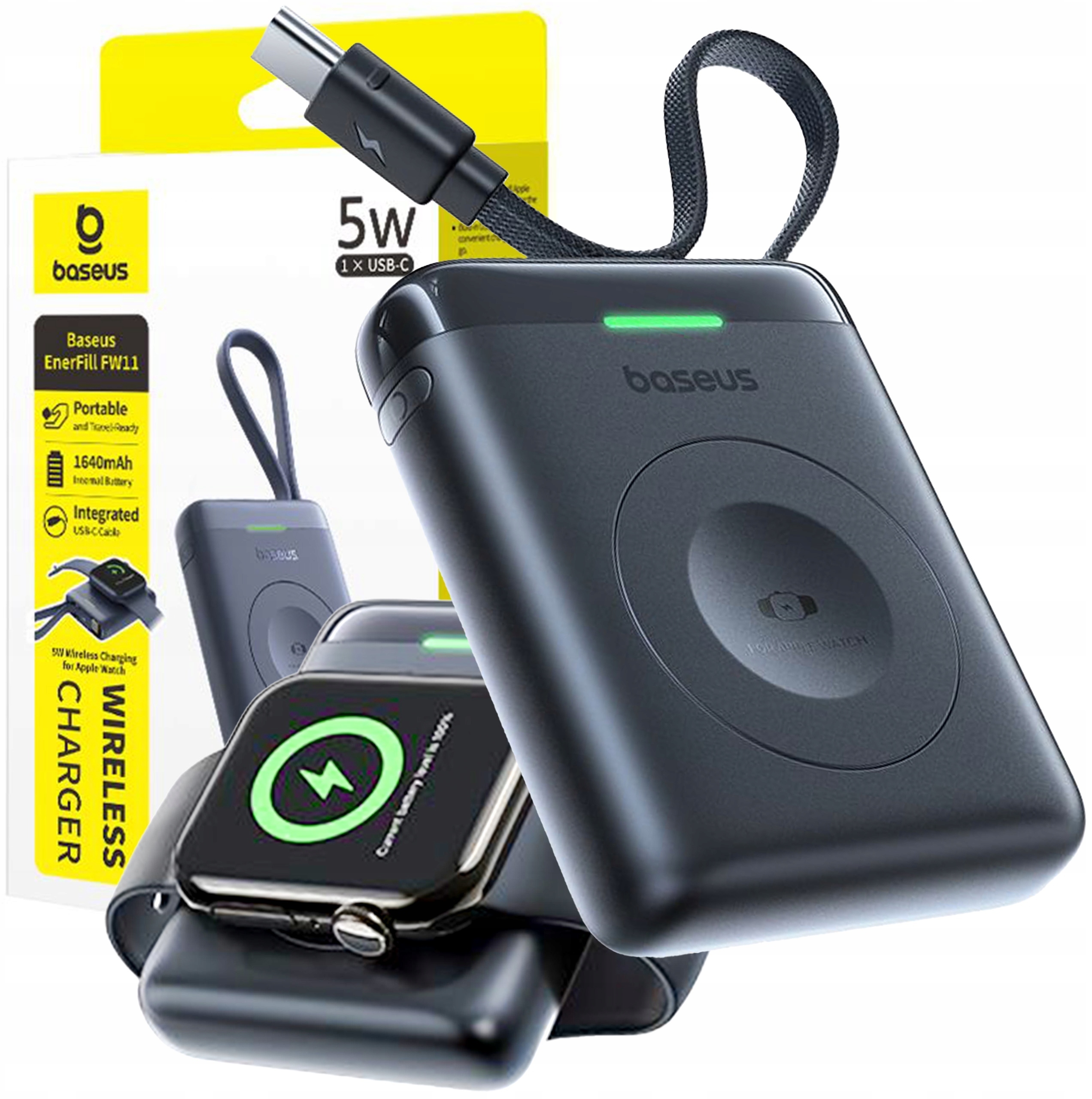 Baseus EnerFill FW11 – Przenośna Ładowarka Bezprzewodowa do Apple Watch
