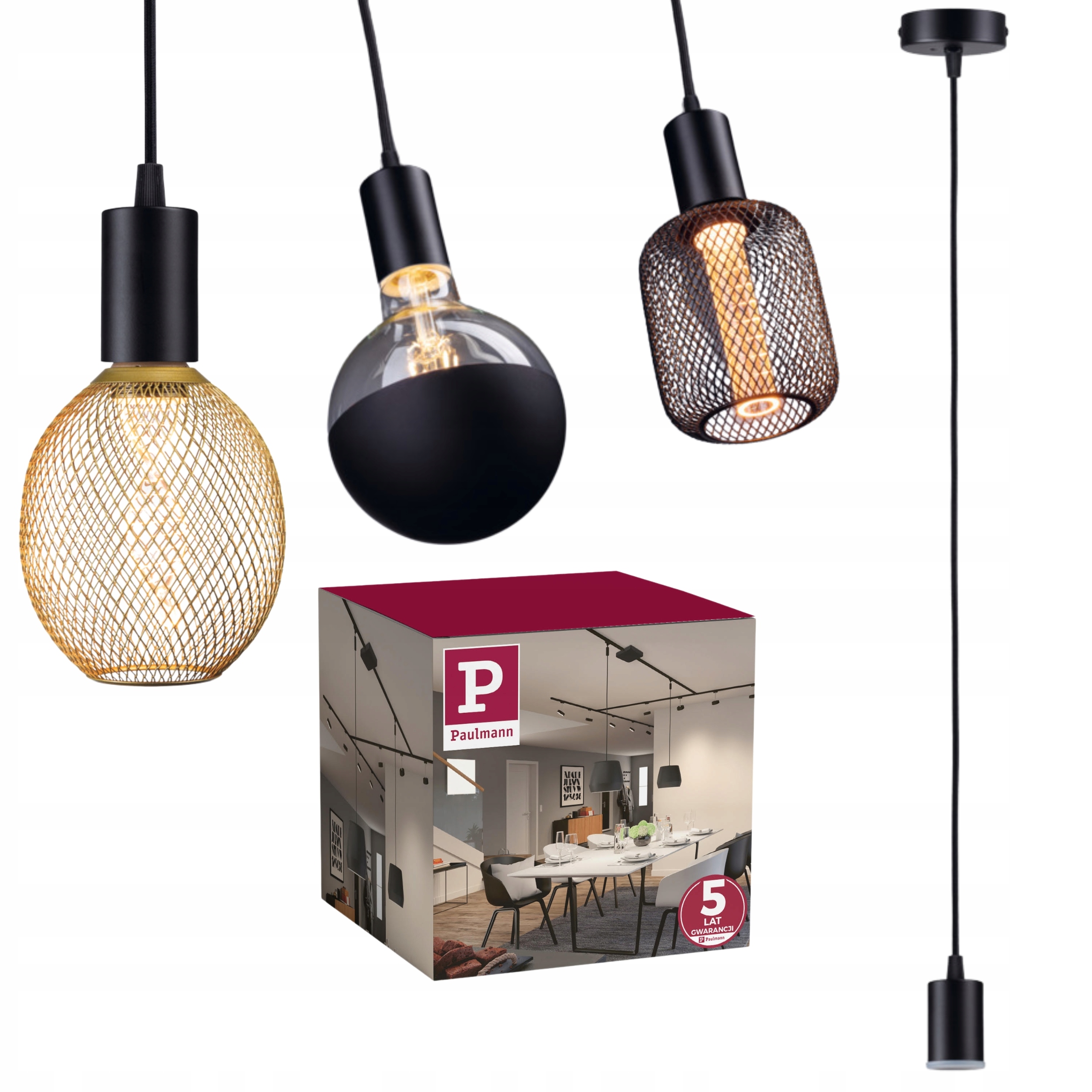 Dostosowanie długości zwisu od 30 do 150 cm