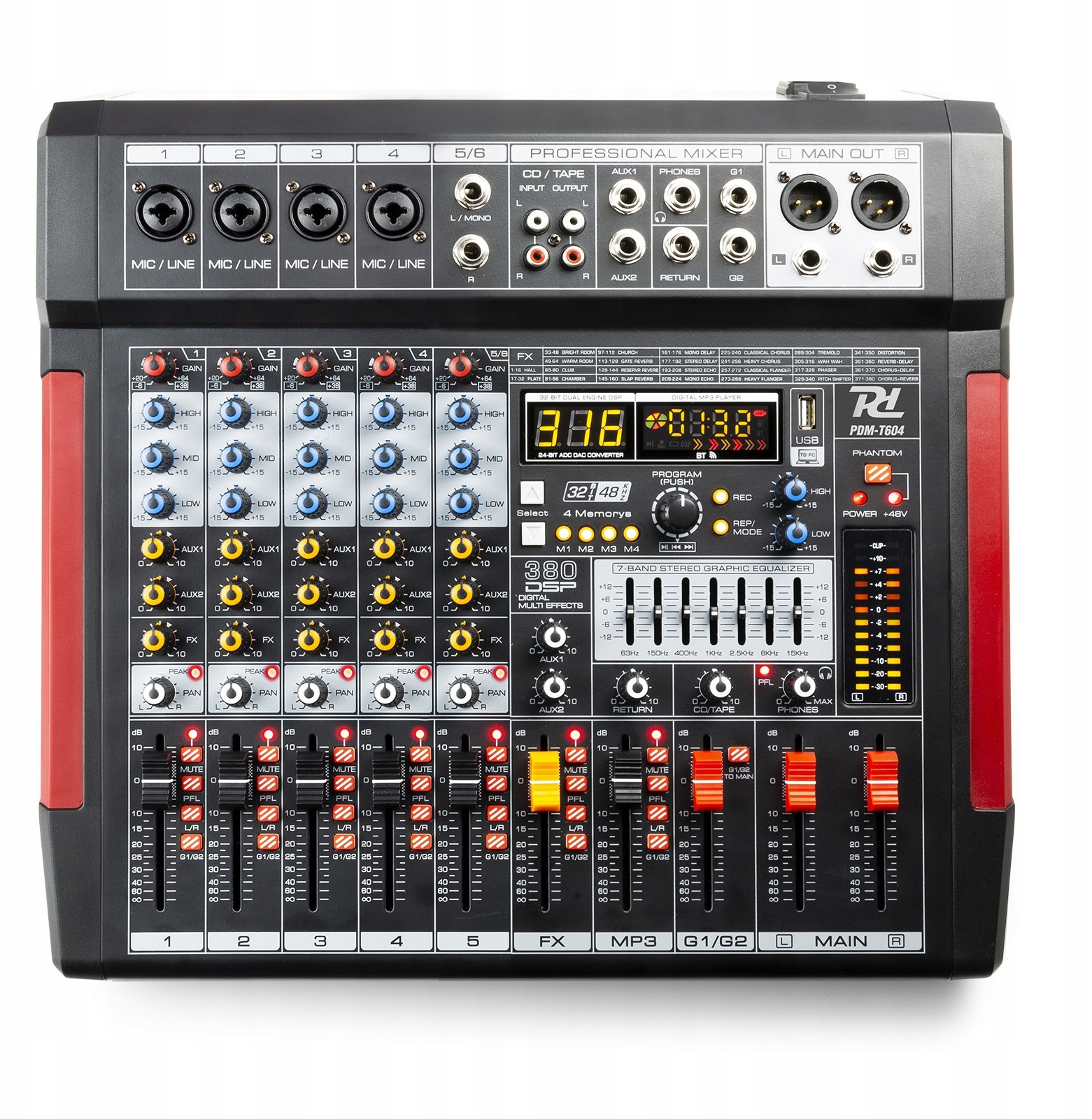 Cyfrowy procesor dźwięku z 380 efektami