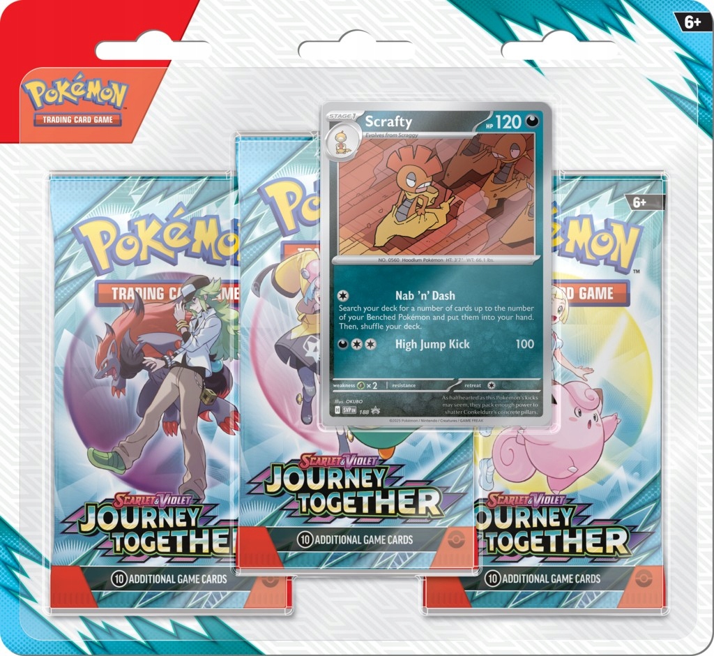 Pokémon TCG: Scarlet & Violet - Journey Together 3P Blister – Przygotuj się na emocjonującą przygodę!
