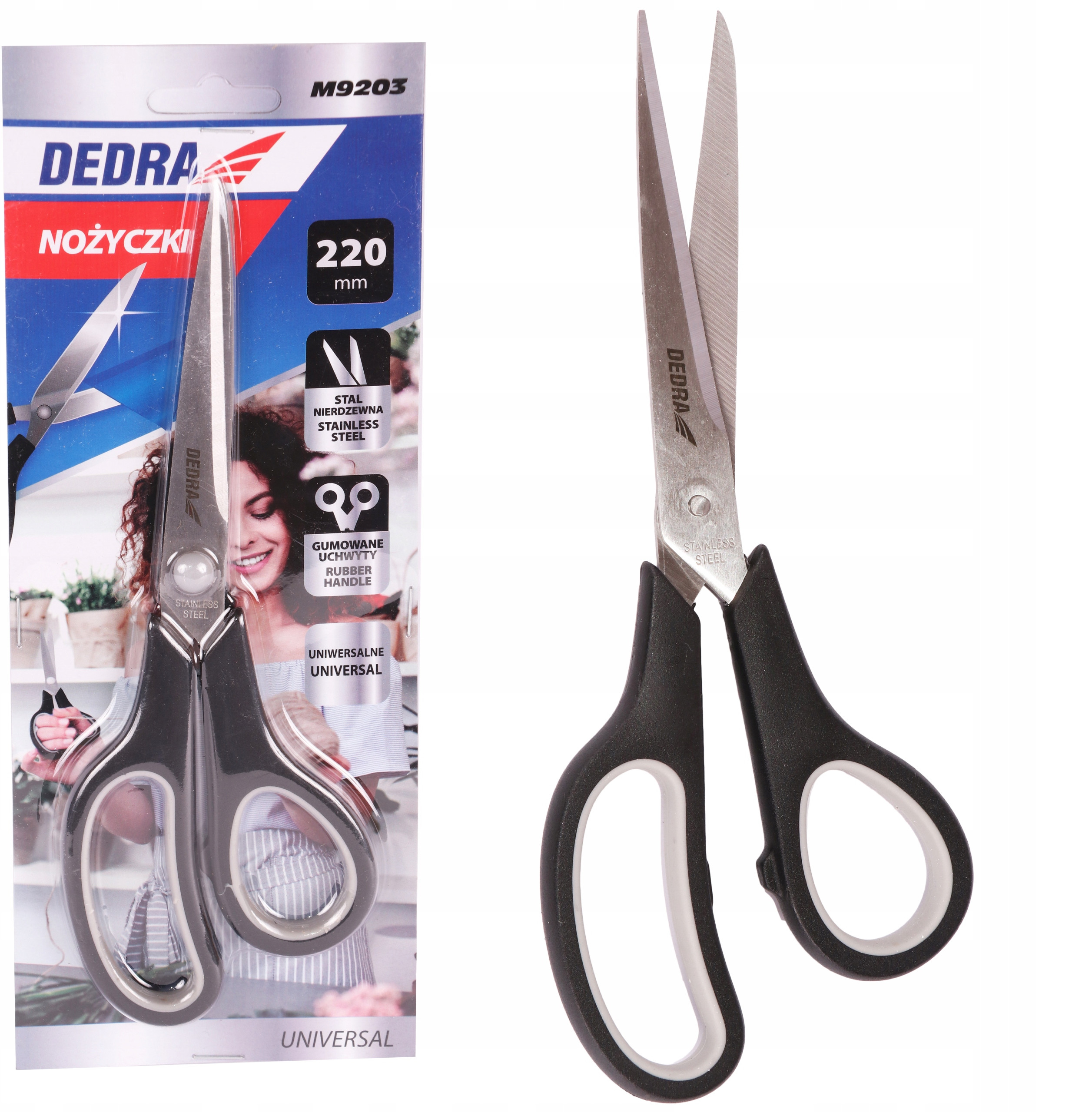 Ergonomiczny gumowy uchwyt dla komfortu użytkowania