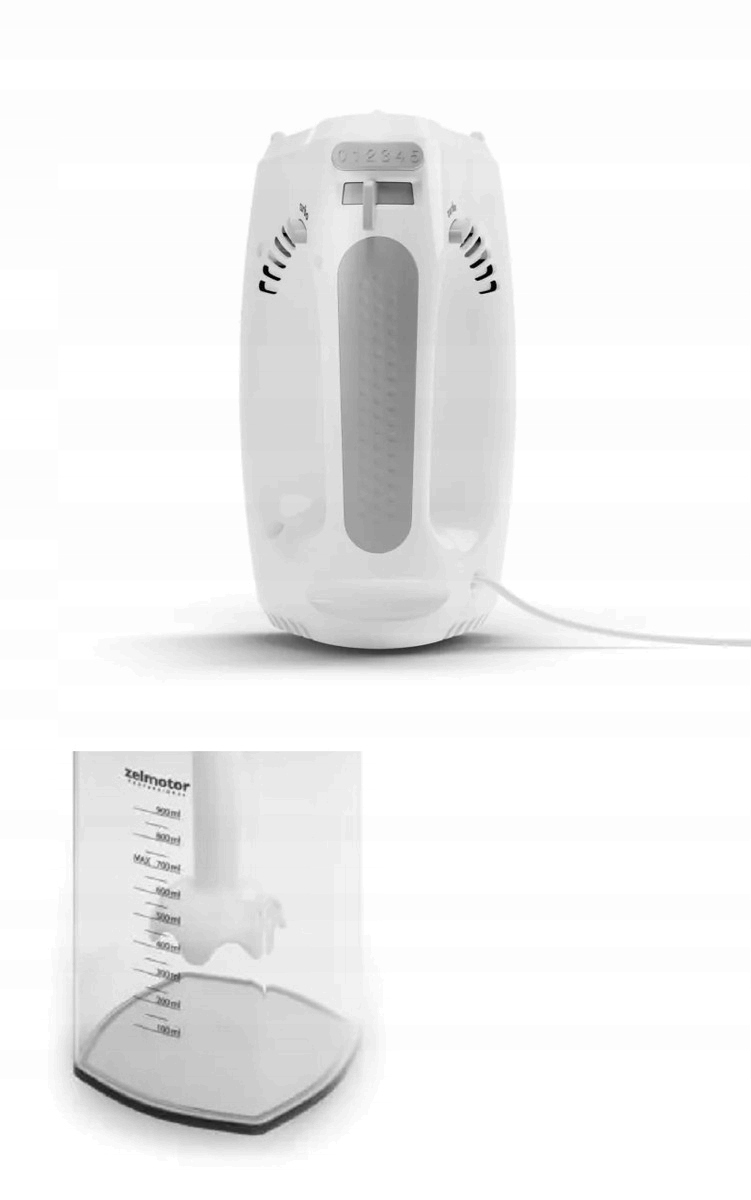 Pięciostopniowa skala prędkości miksowania