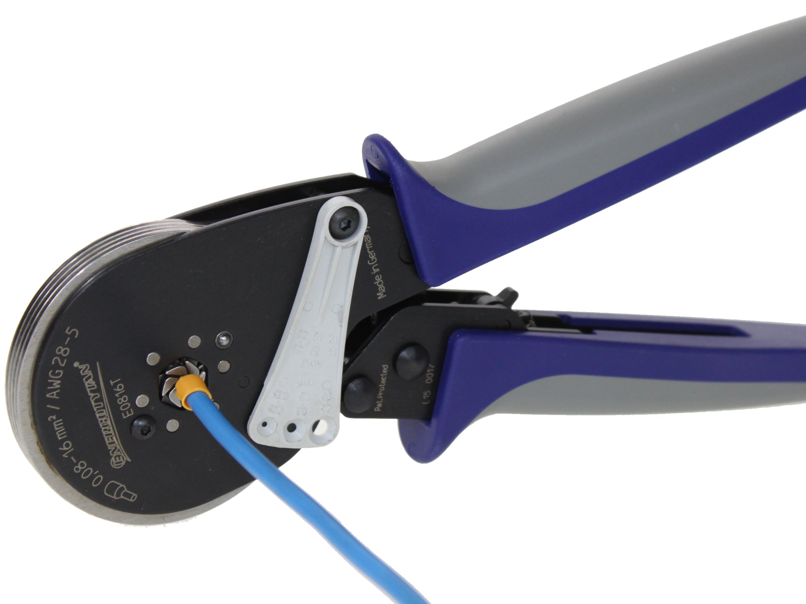 Zakres pracy: od 0,08 do 16 mm²