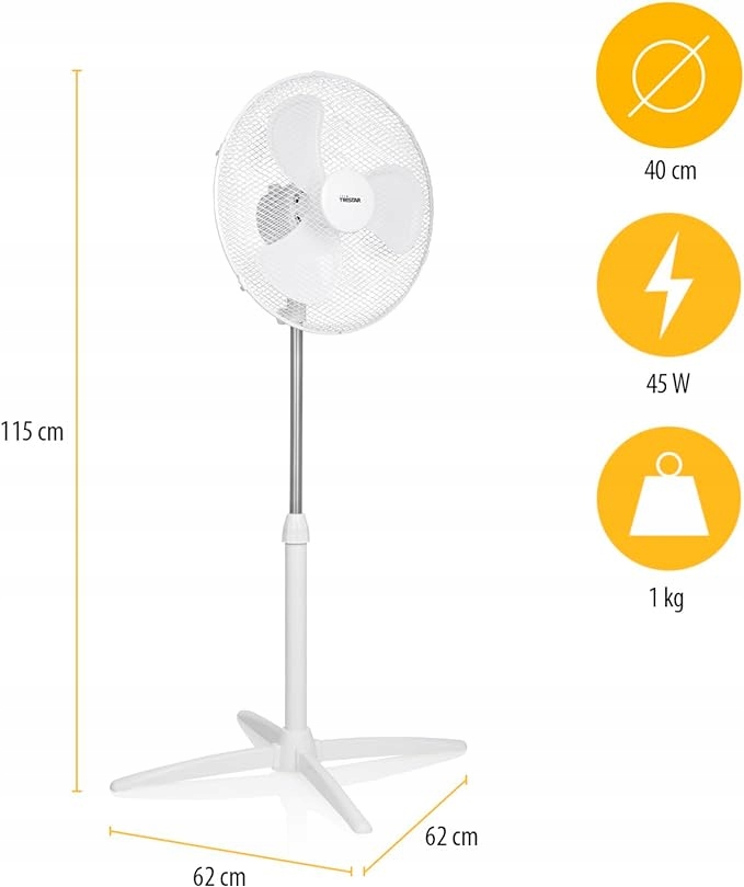 Wydajność i moc – 45 W dla skutecznego chłodzenia