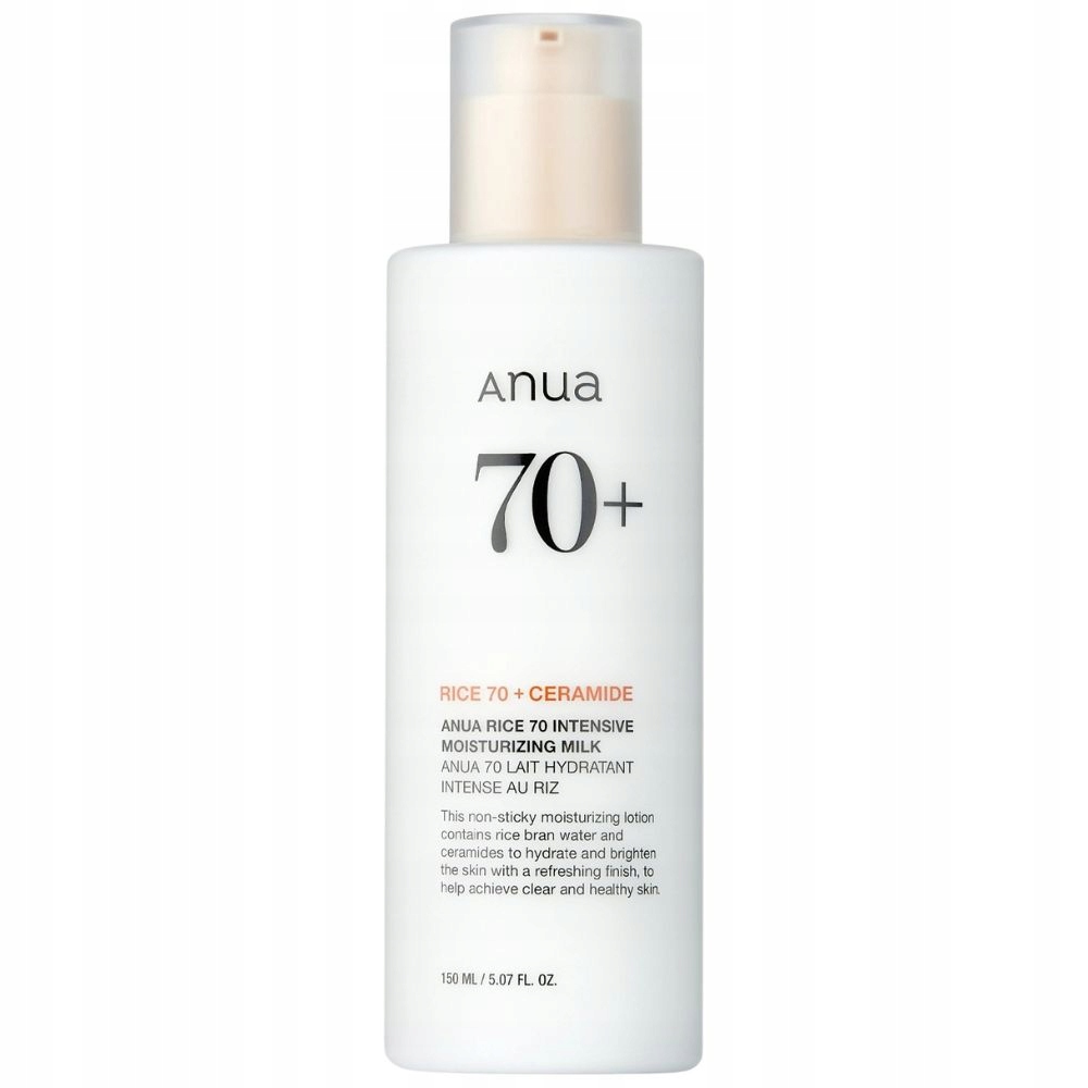 Anua Rice 70 + Ceramide Intensive Moisturizing Milk – Intensywne nawilżenie dla Twojej skóry