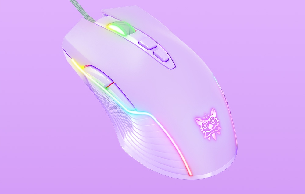 Mysz do gier ONIKUMA RGB CW905 Fioletowa – Idealna dla graczy