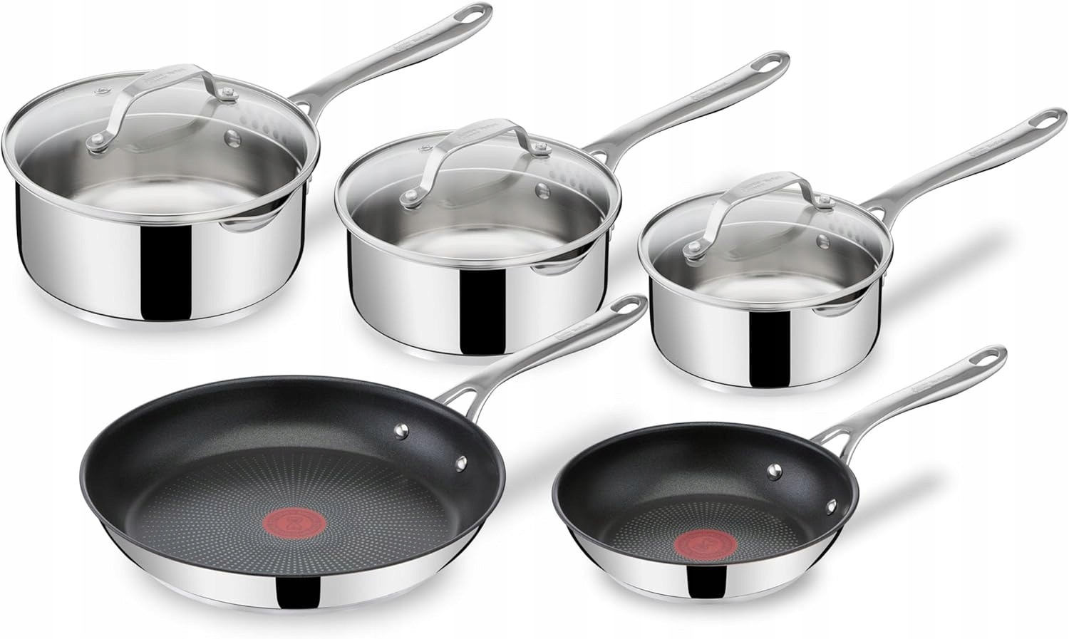 Tefal E304S5 8-częściowy zestaw patelni i rondli – Idealne rozwiązanie do każdej kuchni