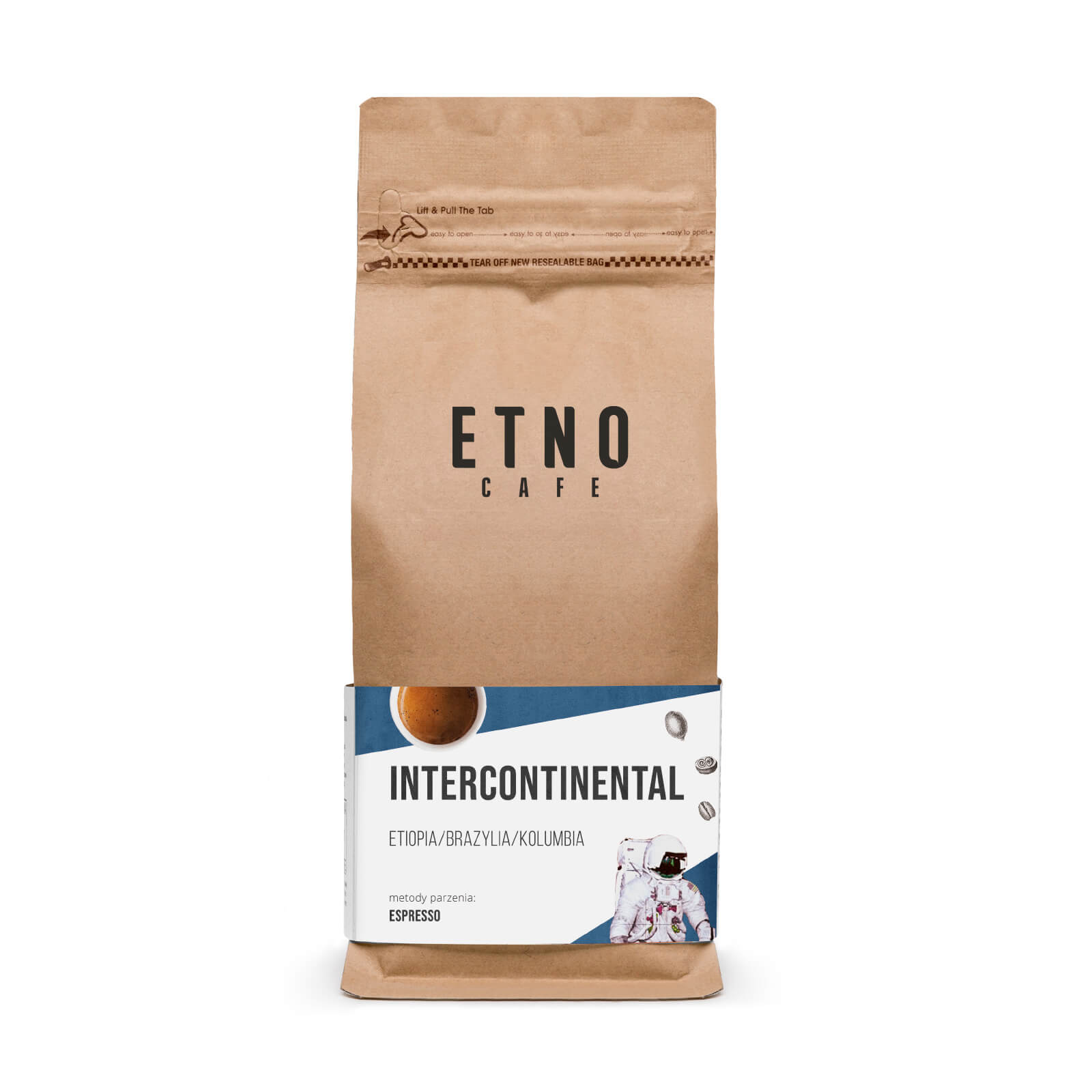 Kawa ziarnista Etno Cafe Intercontinental 250 g – Doskonały wybór dla miłośników espresso