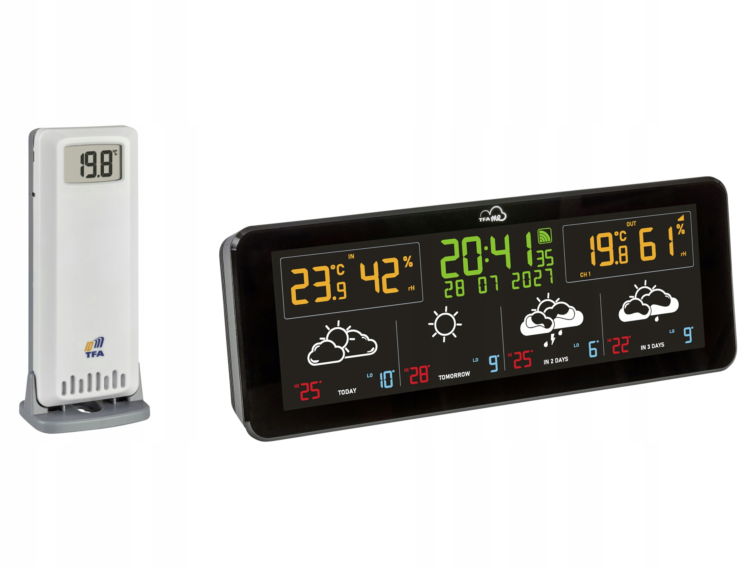 Stacja pogodowa TFA.me 35.8107.01 ID-07 WLAN – Twoje okno na pogodę