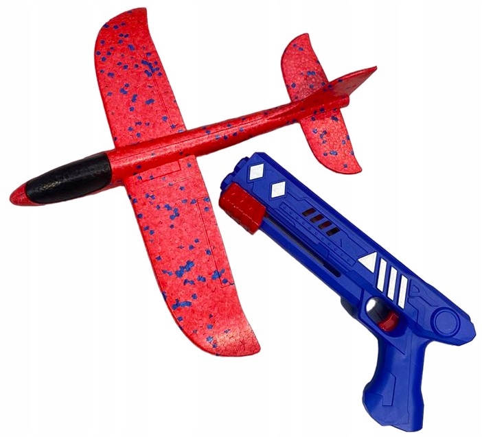 Samolot styropianowy duży z wyrzutnią – Idealna zabawa na świeżym powietrzu
