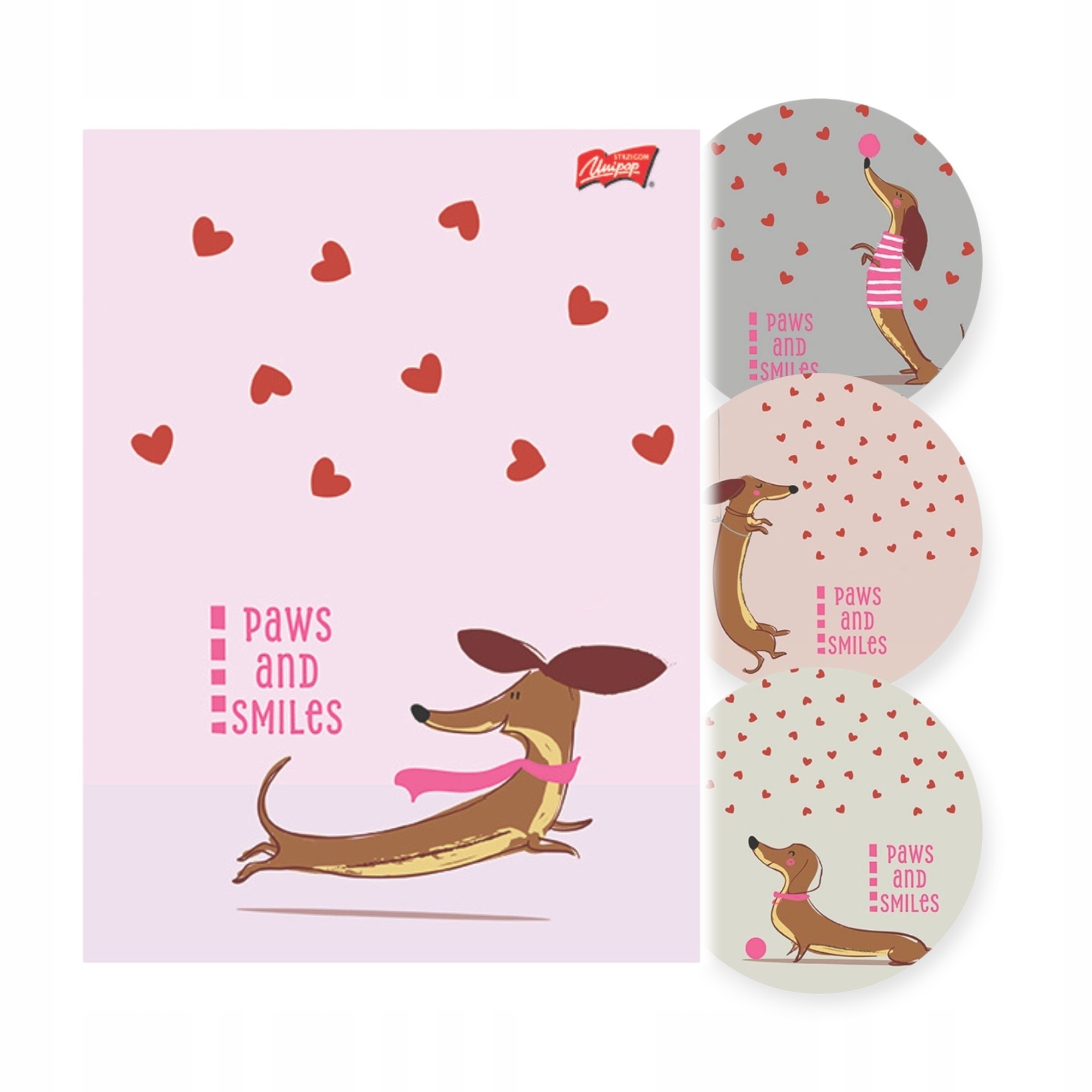 Zeszyt A5/32K linia kolorowa Dachshund – Uroczy towarzysz nauki