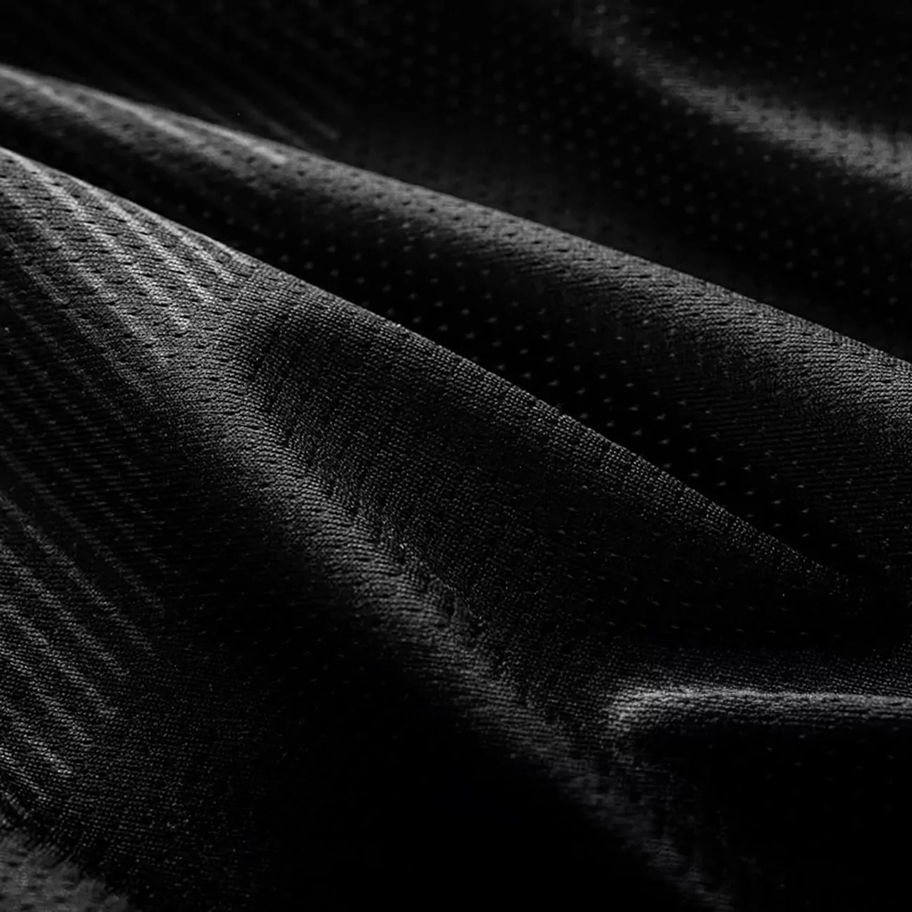 Zbliżenie na materiał, z którego została wykonana koszulka kolarska Rockbros 15120009002 z długim rękawem w rozmiarze M