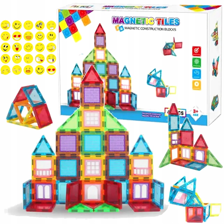 Edukacyjne Klocki Magnetyczne Konstrukcyjne Zestaw 45 El. – Kreatywna zabawa dla dzieci