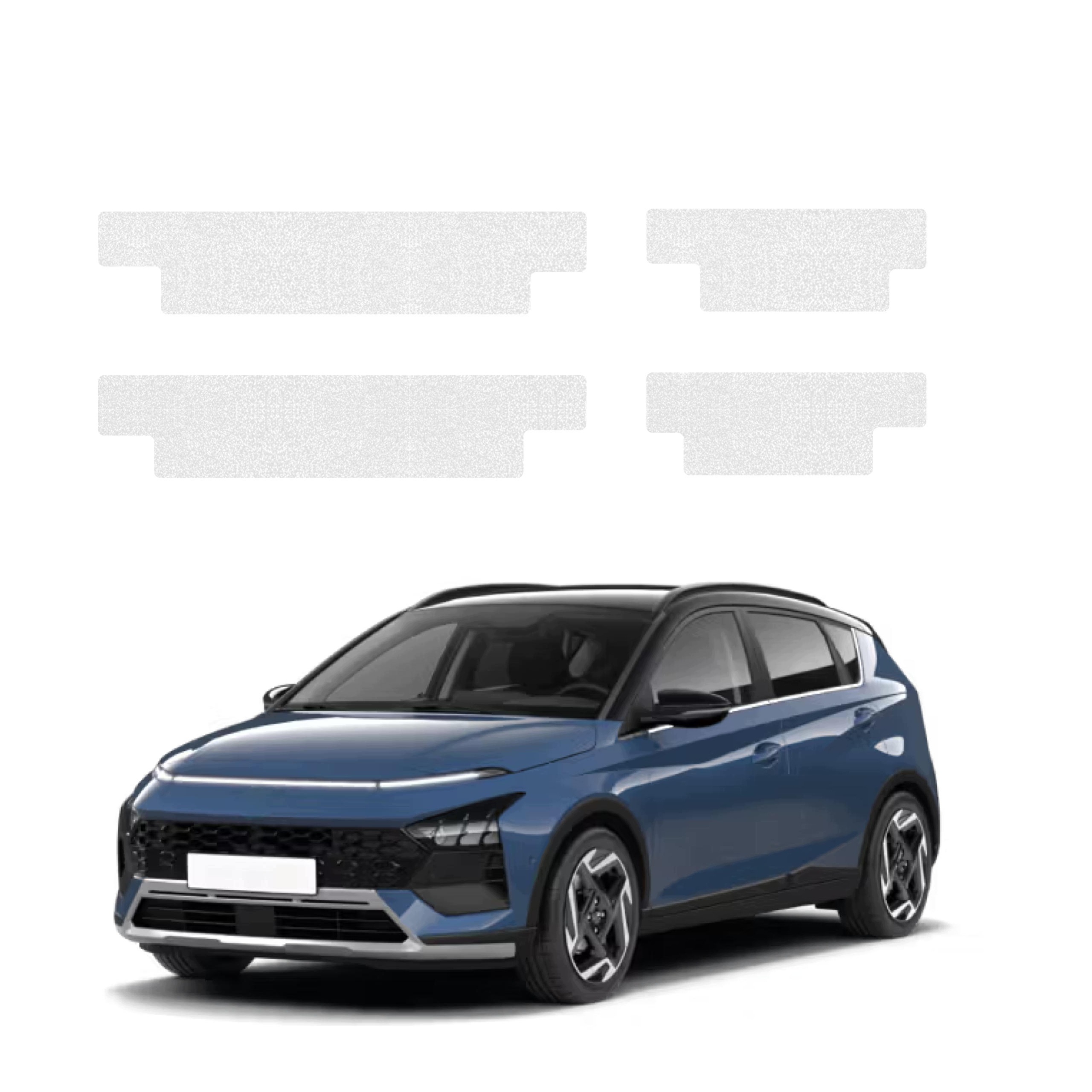 Bezbarwna powłoka techniczna HeavyDuty Clear na progi do Hyundai Bayon (2024-2026) – Ochrona na najwyższym poziomie