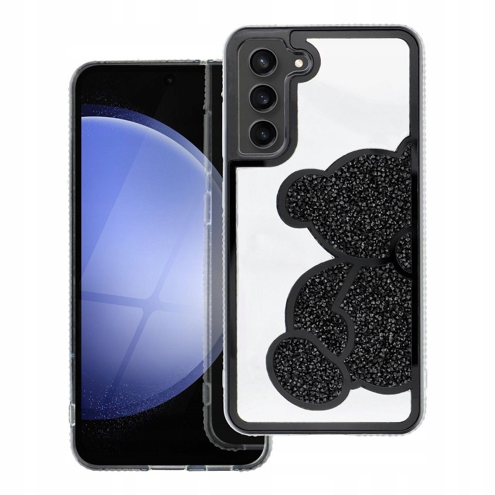 Futerał TEDDY BEAR do SAMSUNG S25 Plus czarny – Stylowa ochrona dla Twojego telefonu