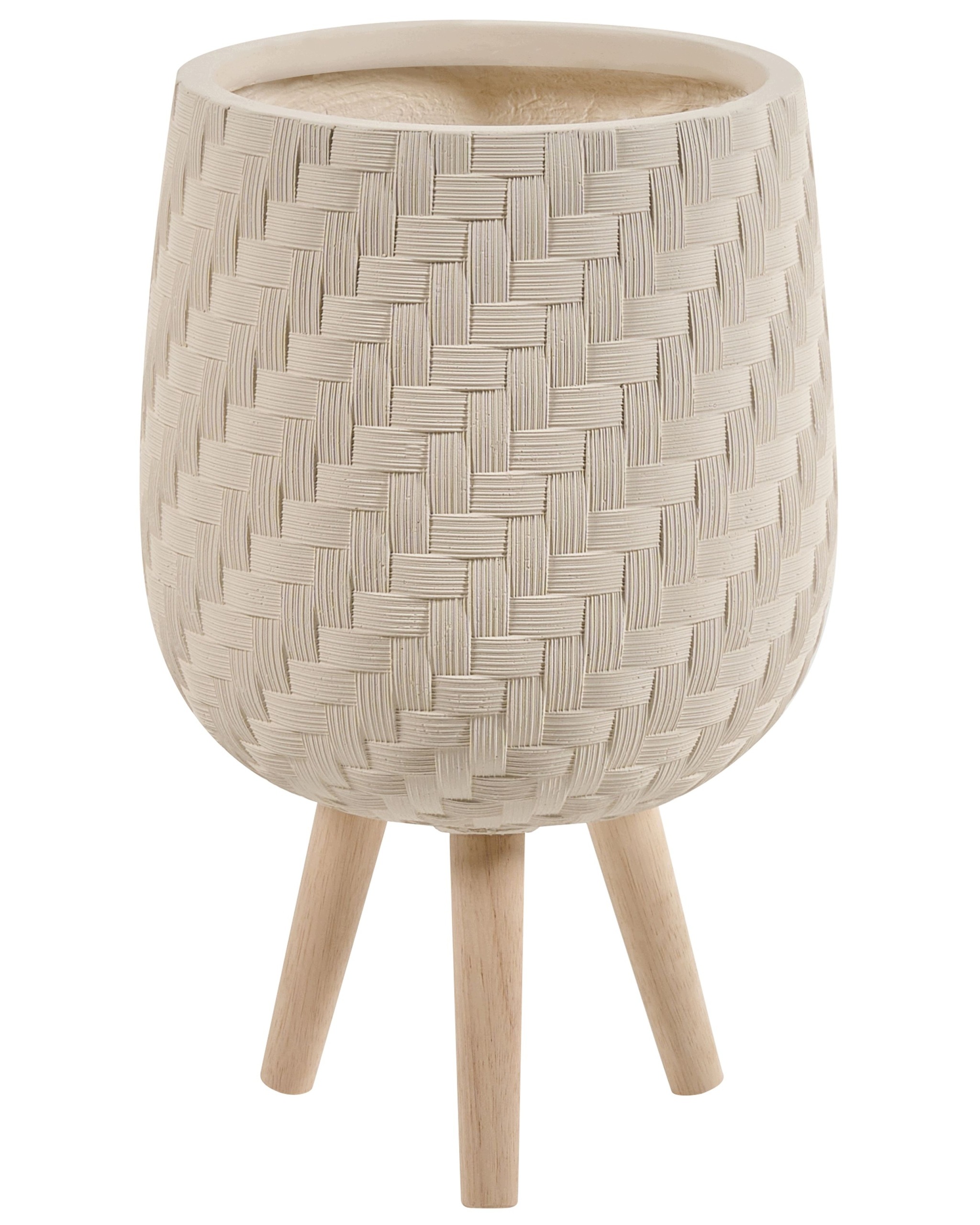 Donica na nóżkach PAVONE 27 cm Jasnobeżowy – Stylowy element do Twojego wnętrza