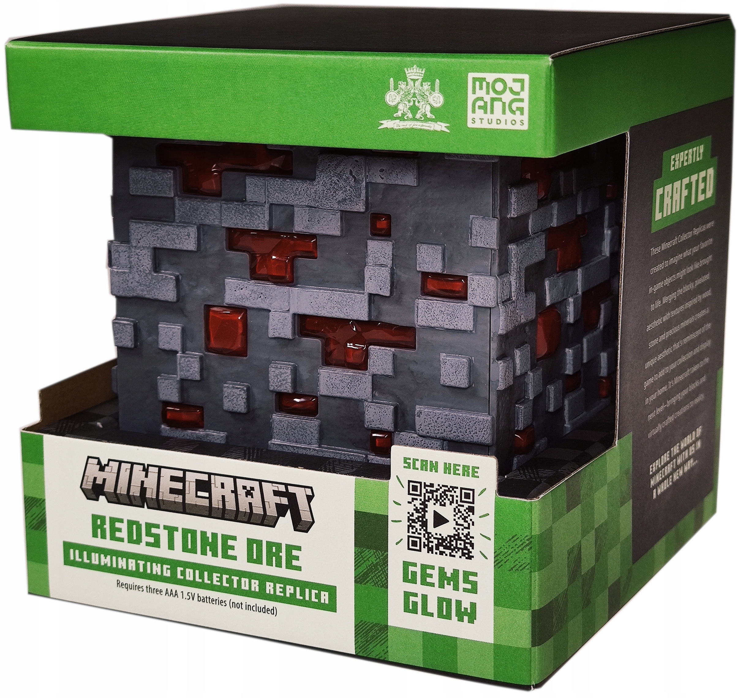 Lampka 3D Ruda Redstone - Minecraft – Idealny prezent dla fanów gry