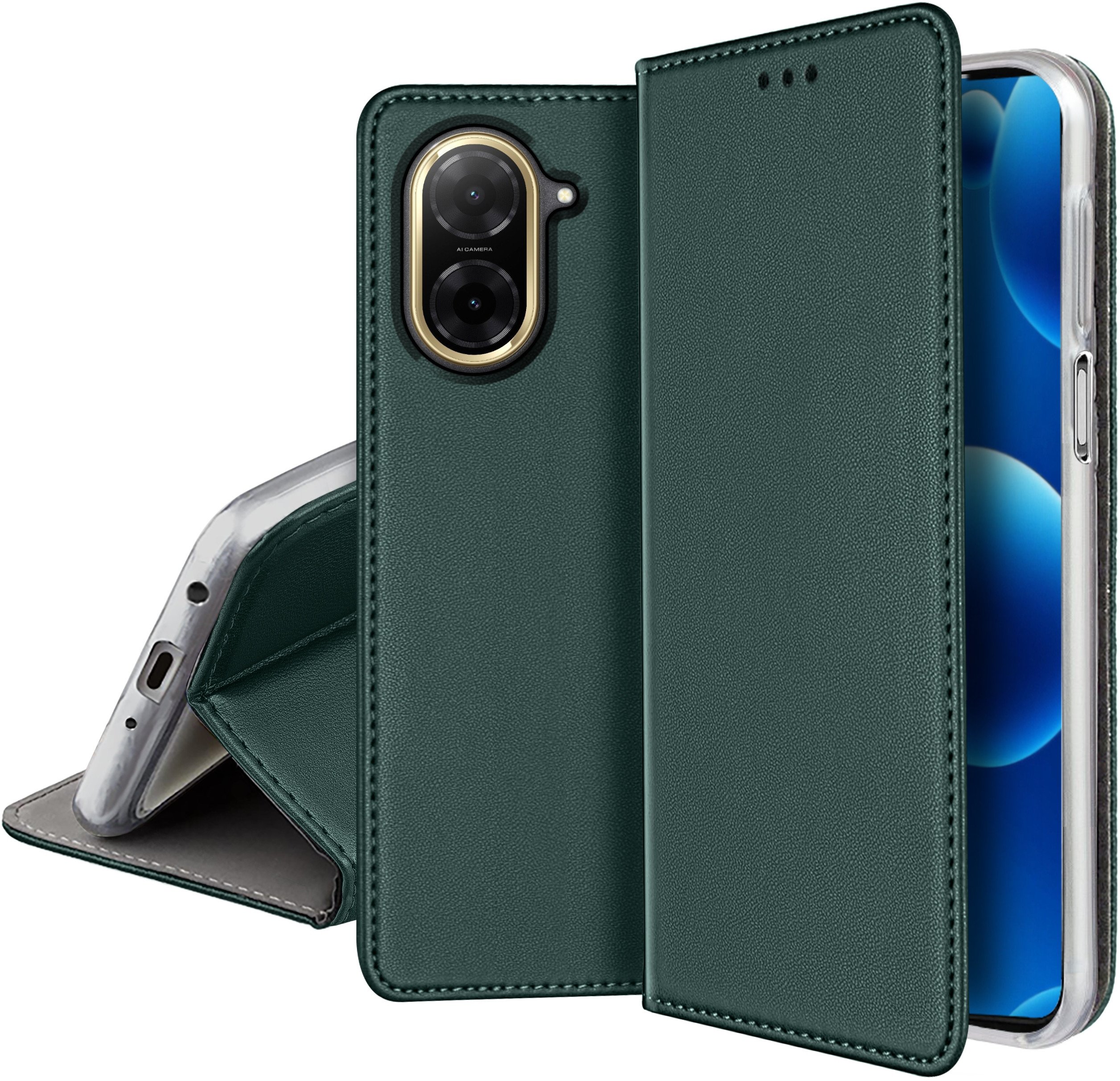 Etui Skórzane Zamykane MAGNETYCZNE CASE do Xiaomi Redmi A5 – Elegancka ochrona dla Twojego smartfona