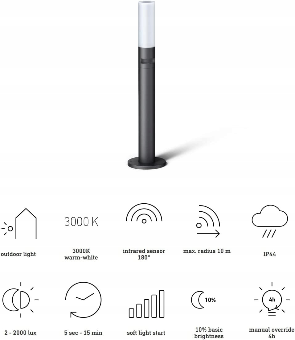 Czujnik ruchu z zakresu 180° – Wygodne i bezpieczne oświetlenie
