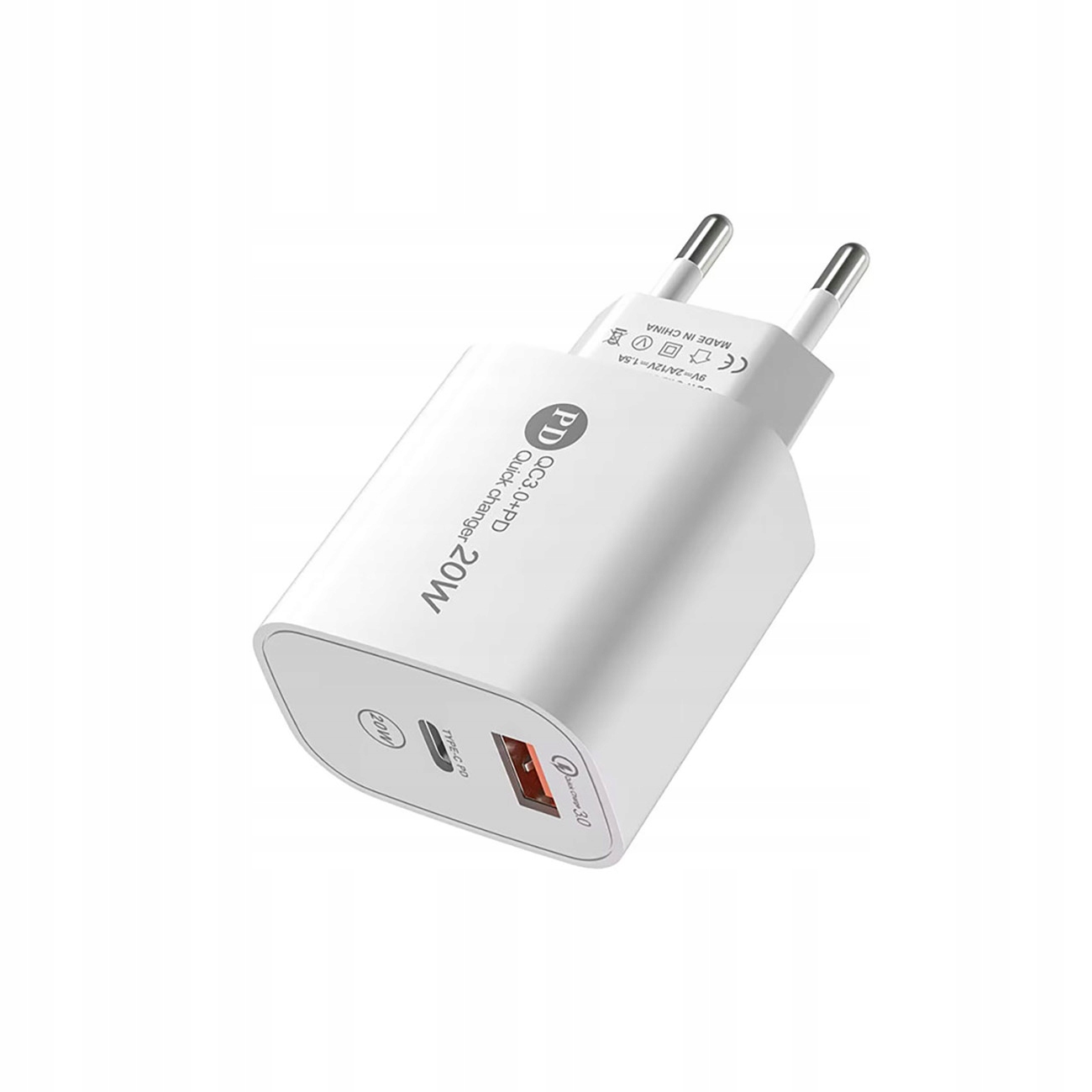 Dwa porty USB-A i USB-C – Ładowanie dwóch urządzeń jednocześnie