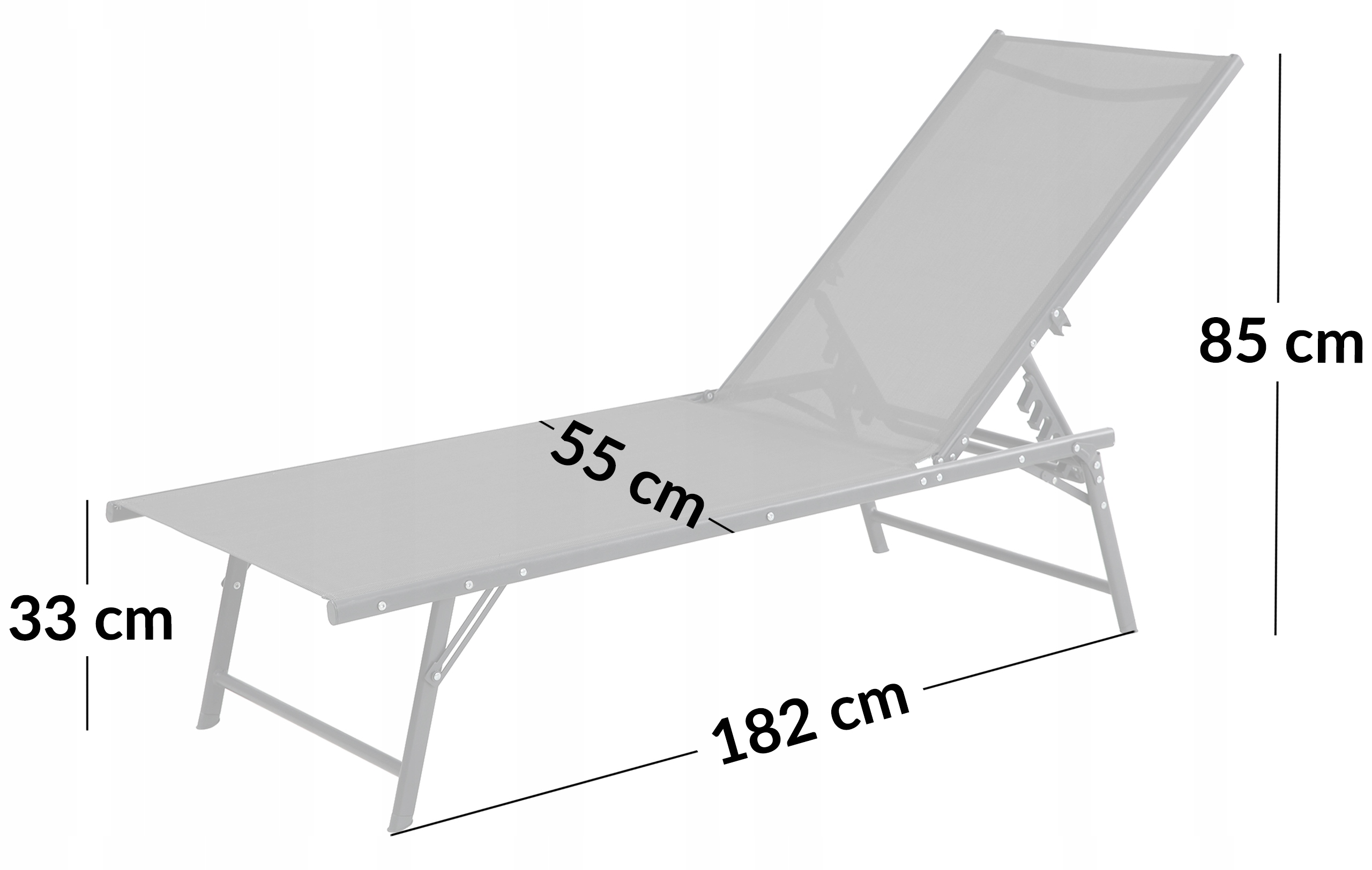 Wymiary po rozłożeniu – Przestronność dla pełnego relaksu