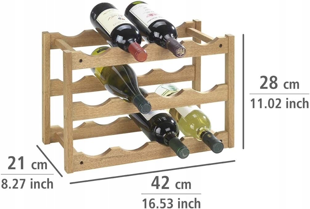 Praktyczna półka na wino i szampan