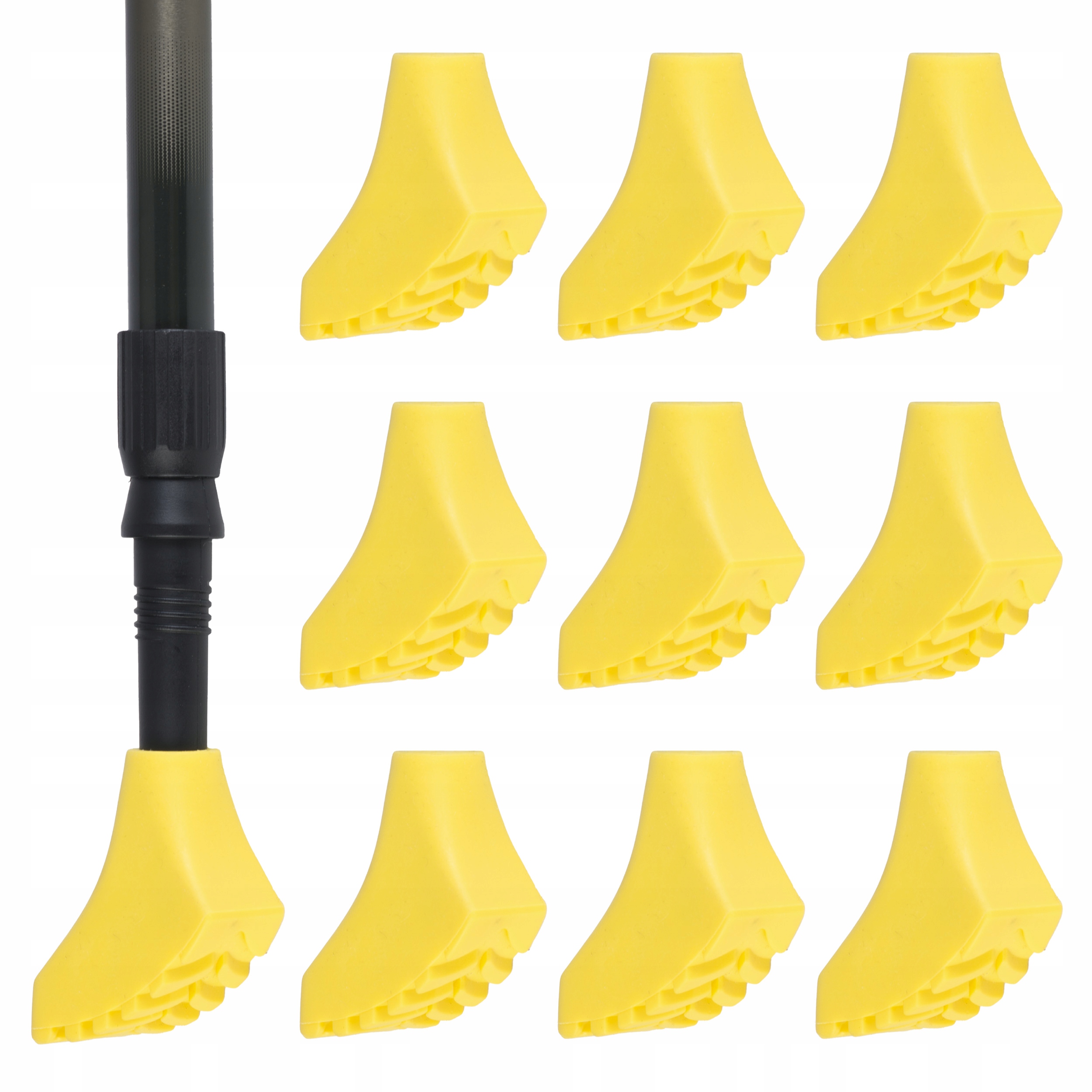 Nakładki do kijków Nordic Walking Neo-Sport 10 szt. żółte – Idealne do każdego terenu