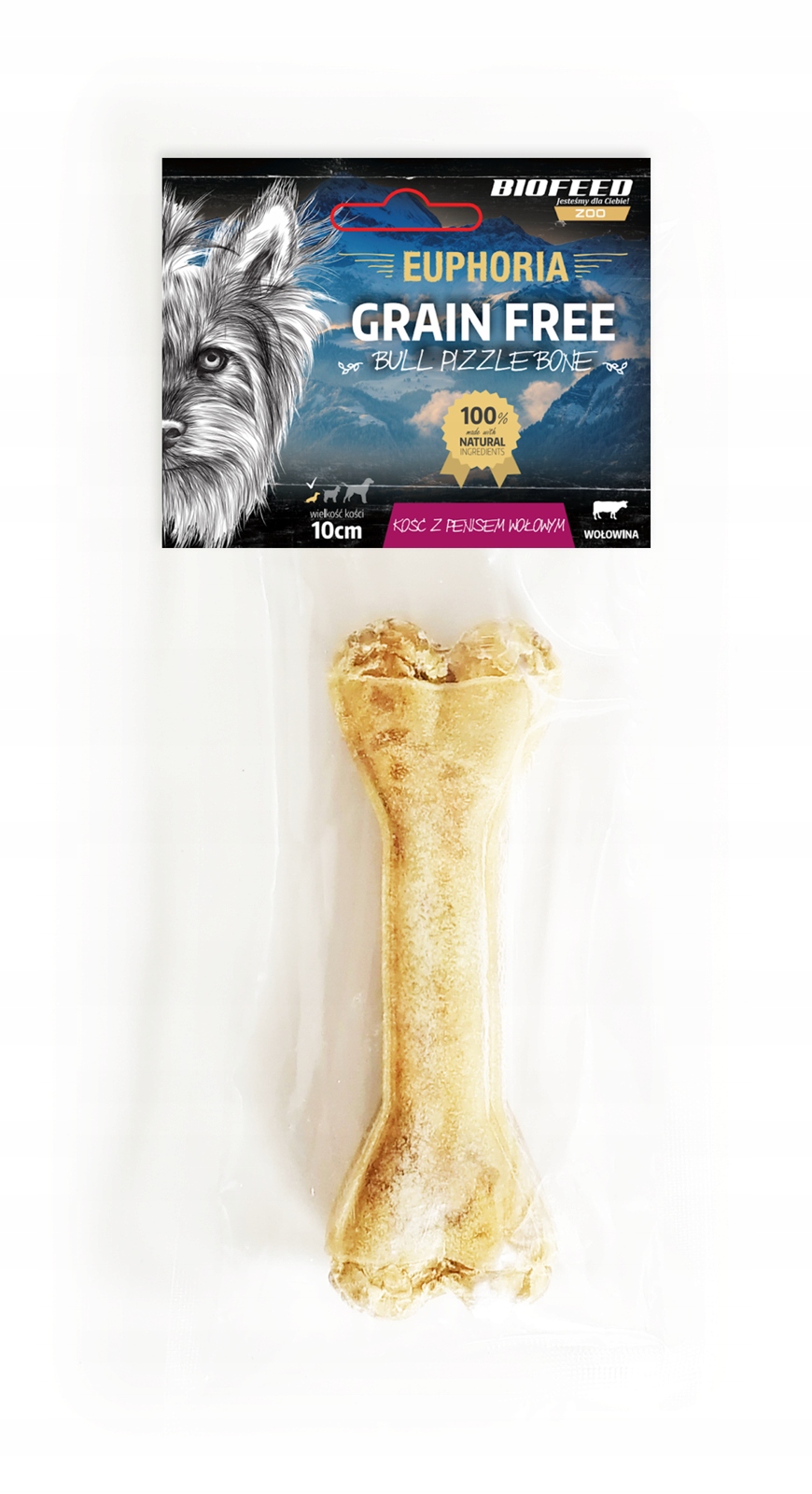 Kość dla psa ESP - BULL PIZZLE BONE 10 cm – gryzak dla Twojego pupila