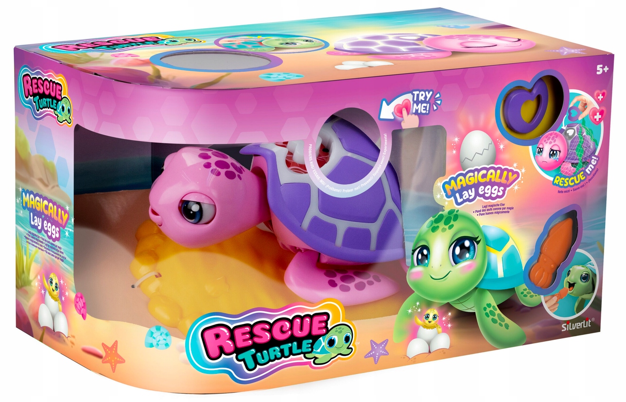 Żółw Rescue Turtle fioletowy – Interaktywny przyjaciel dla Twojego dziecka