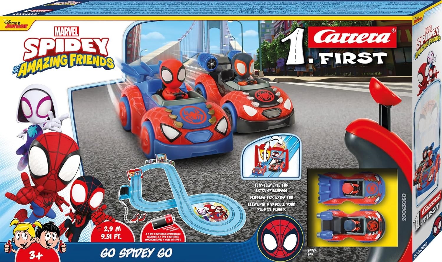 Carrera FIRST Spidey - Tor wyścigowy dla dzieci 2,4m